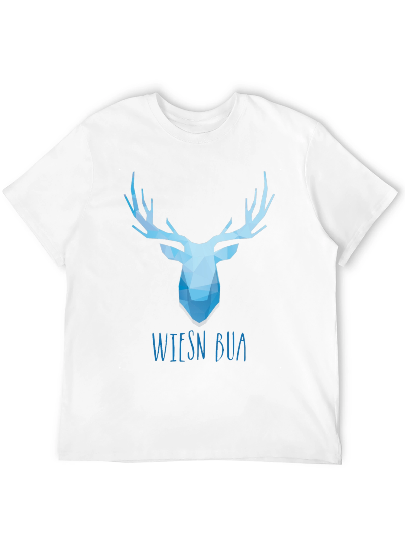 Black Geometric Stag Tee - Wiesn Bua Black T-Shirt view 12