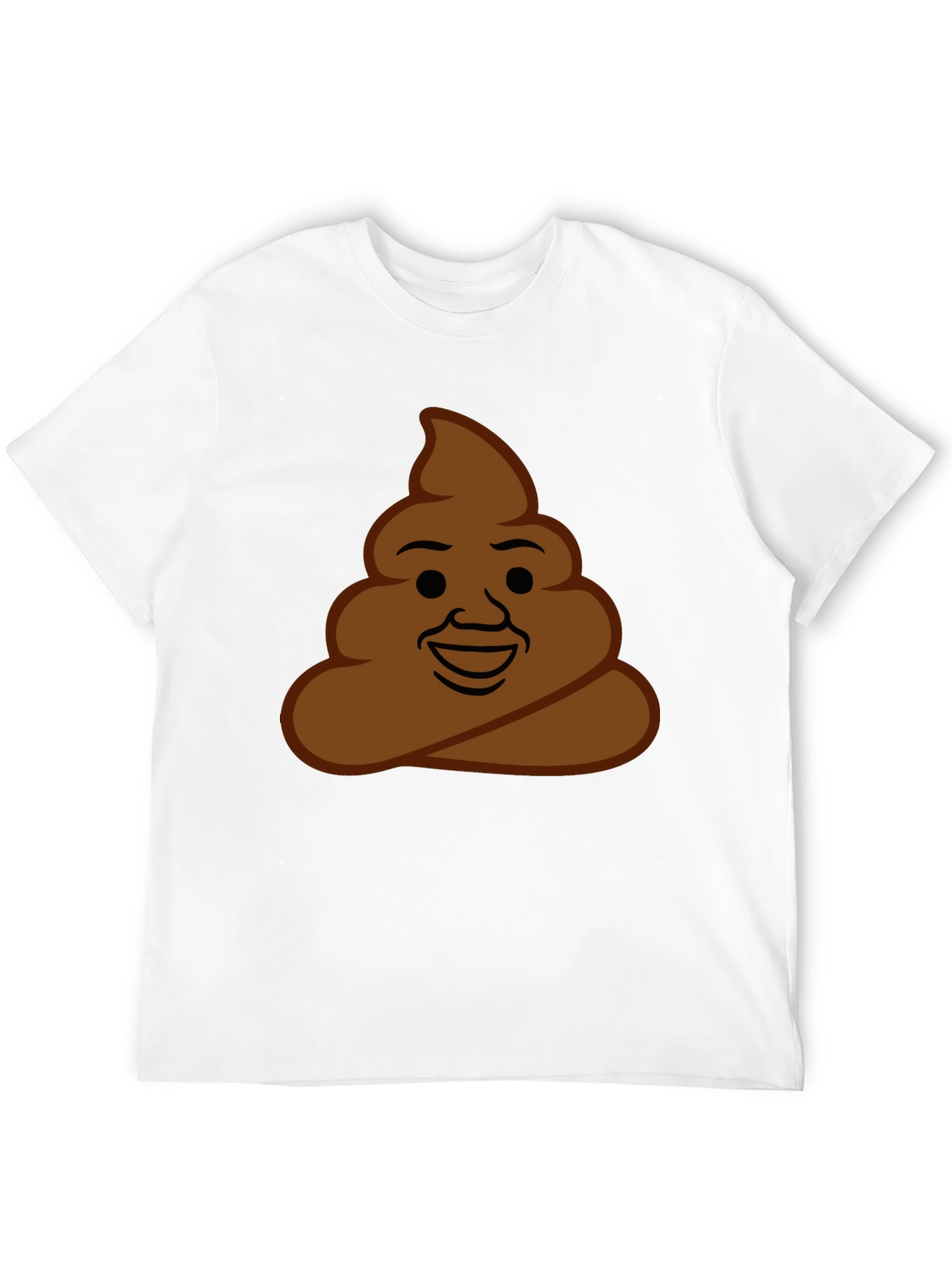 Black Poop Emoji Graphic Tee - Funny Unisex T-Shirt view 12