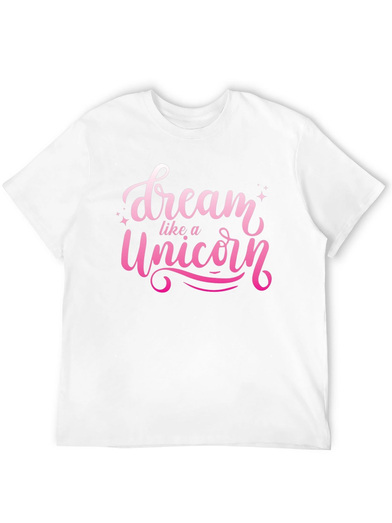 Black Dream Like a Unicorn Black T-Shirt view 12