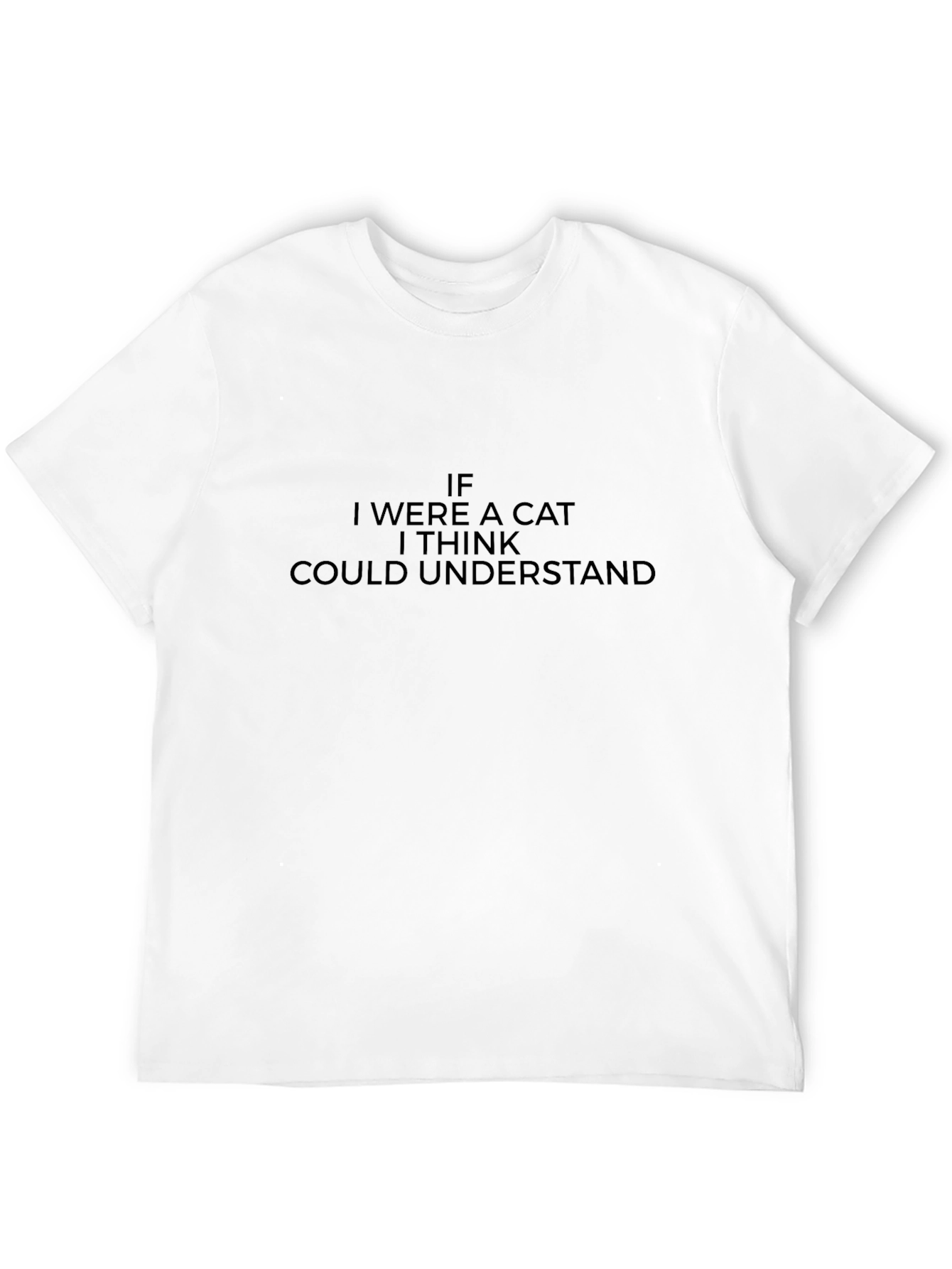 Black If I Were A Cat T-Shirt view 12