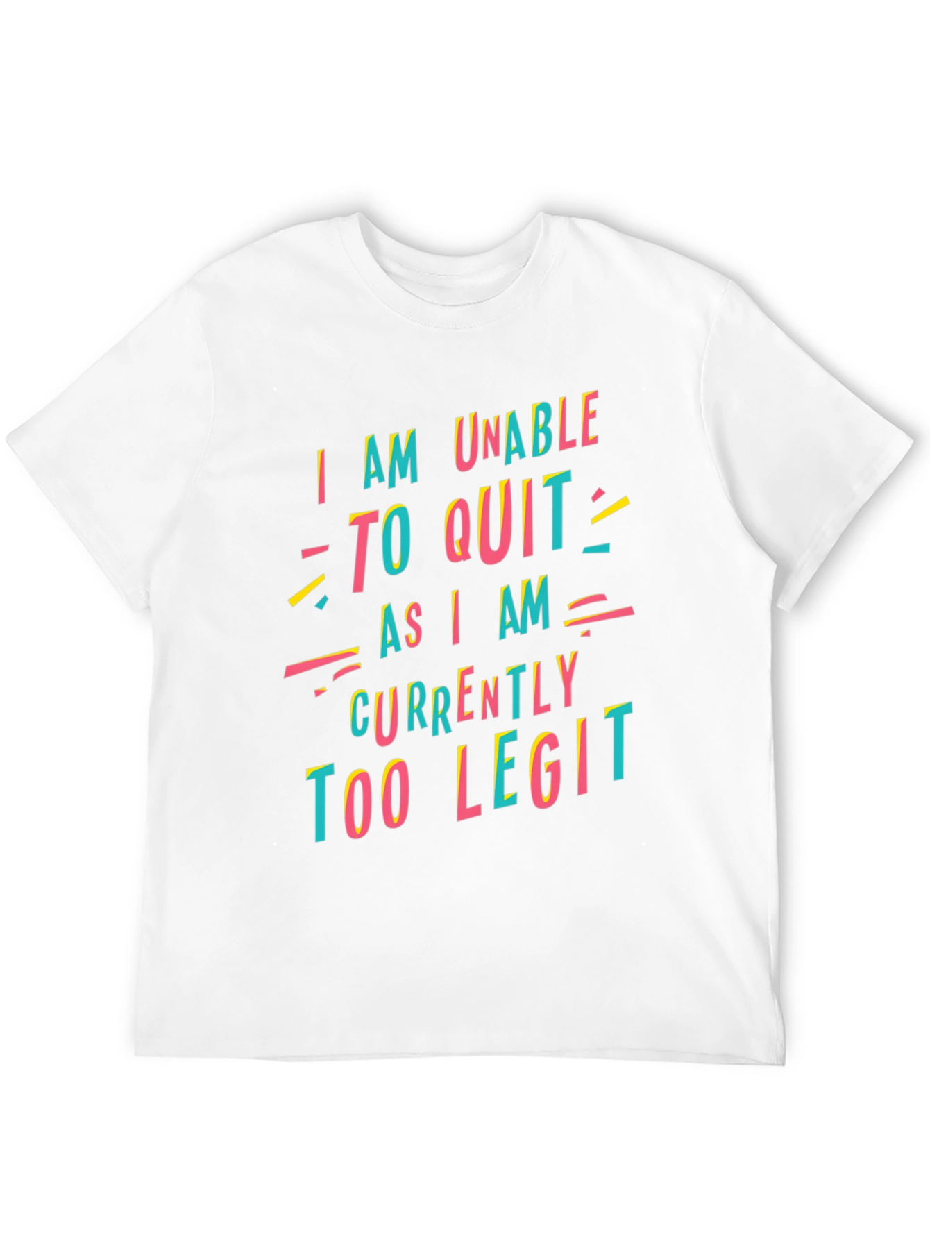 Black Too Legit to Quit Graphic T-Shirt view 12