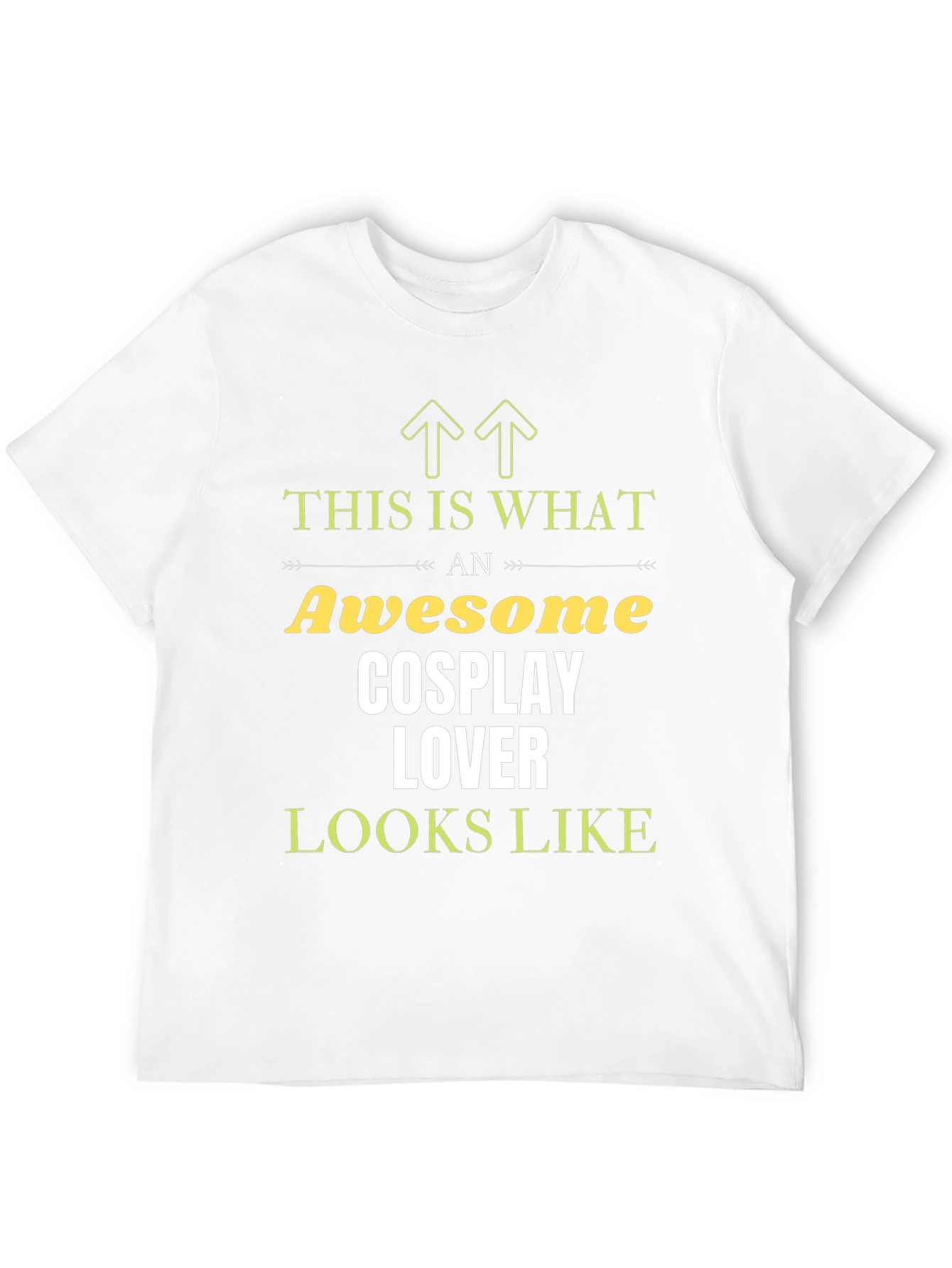 Black Awesome Cosplay Lover T-Shirt view 12