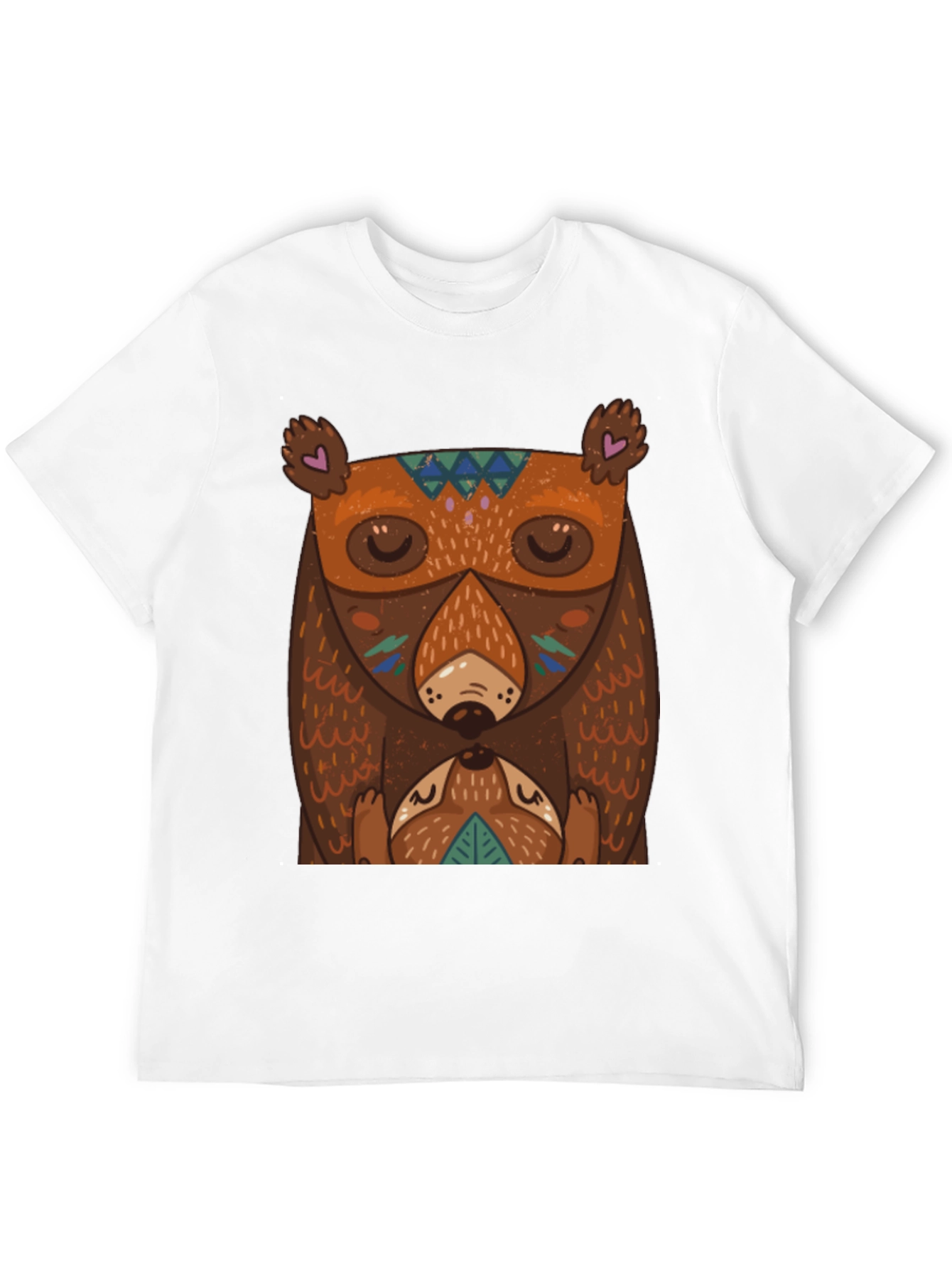 Black Bear Graphic T-Shirt - Unique Tribal Design view 12
