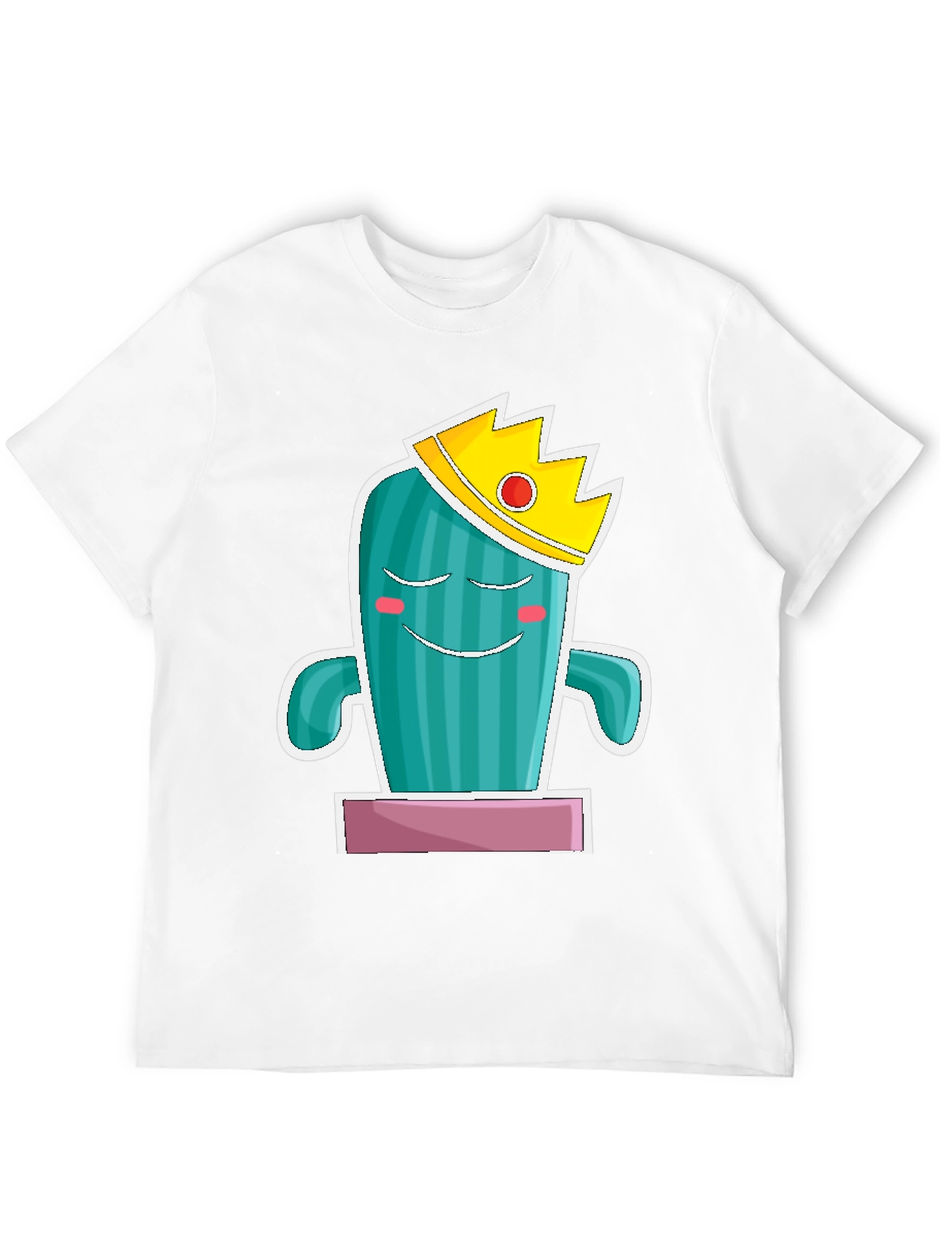 Black Cactus King Graphic Tee - Men's Black T-Shirt view 12