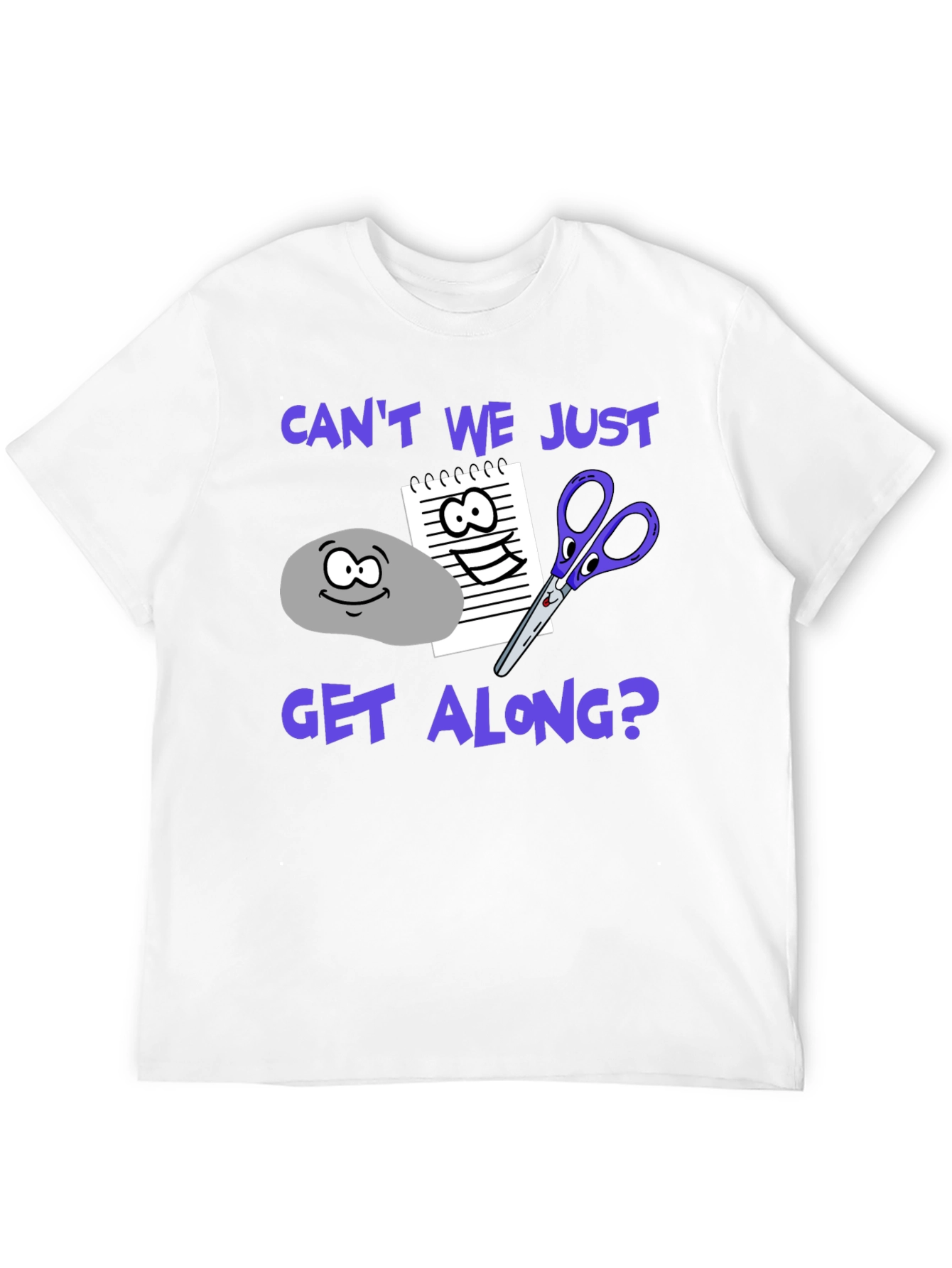 Black Rock Paper Scissors 'Can't We Just Get Along?' Graphic T-Shirt view 12