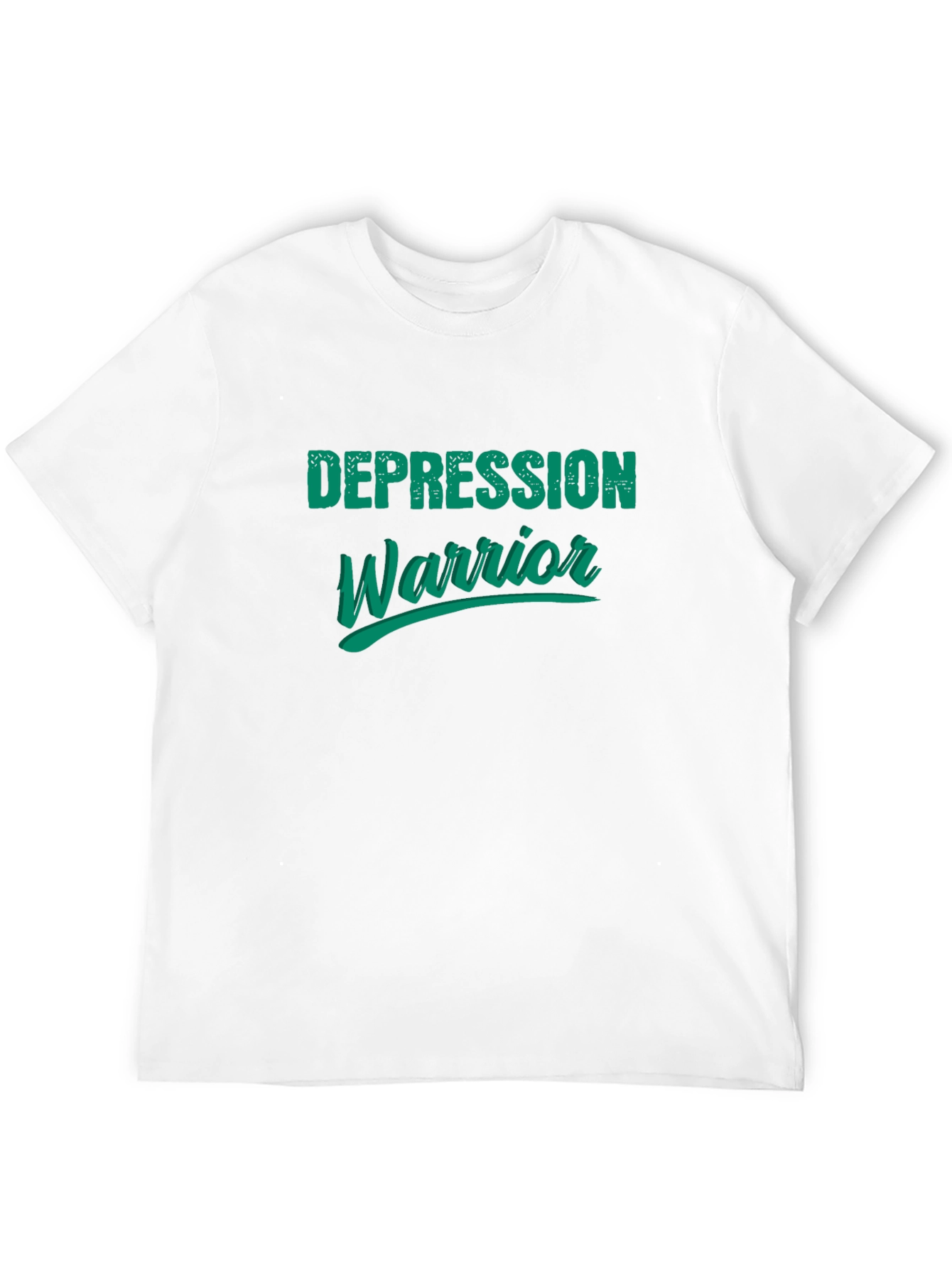 Black Depression Warrior Graphic Tee - Black view 12