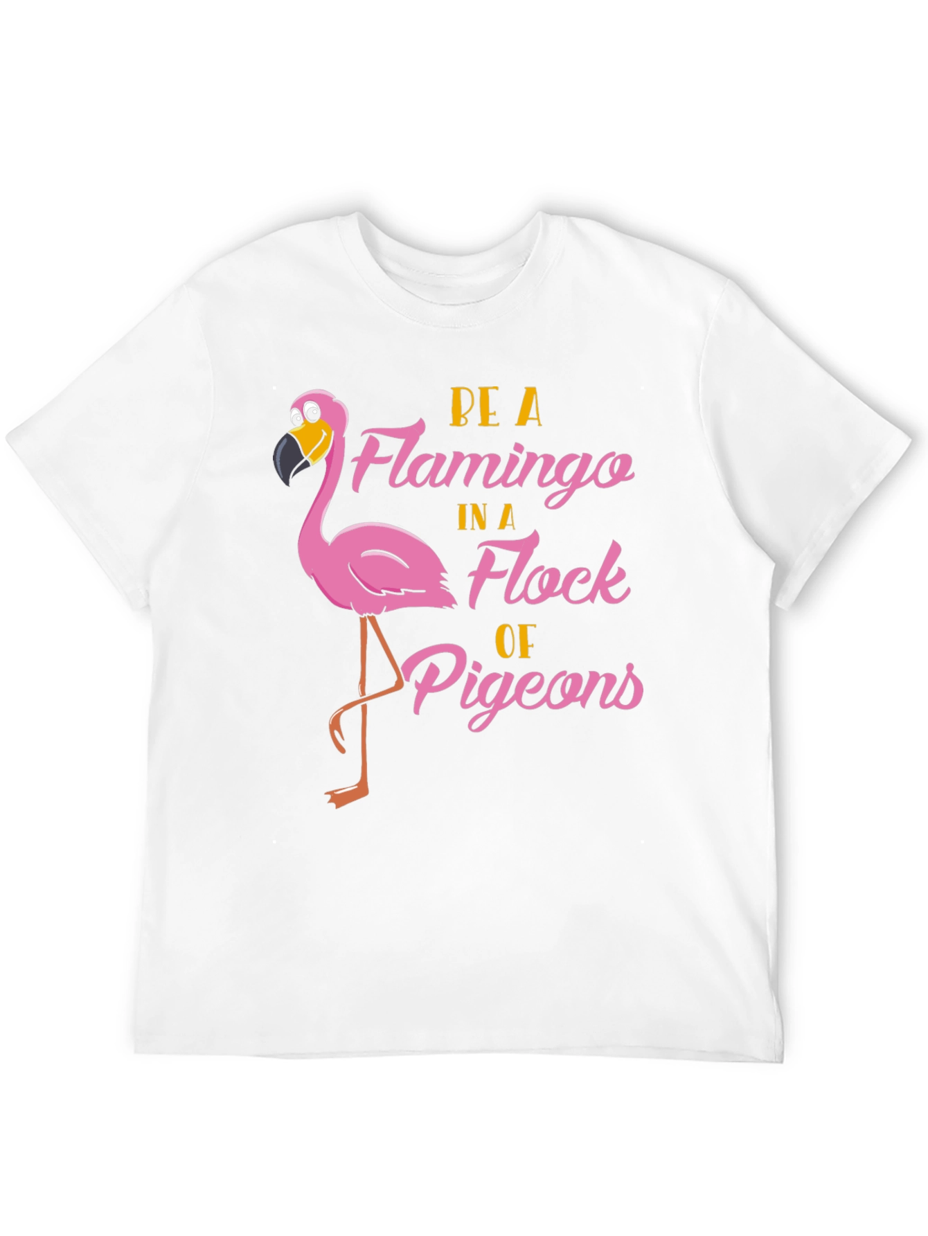 Black Be a Flamingo T-Shirt view 12