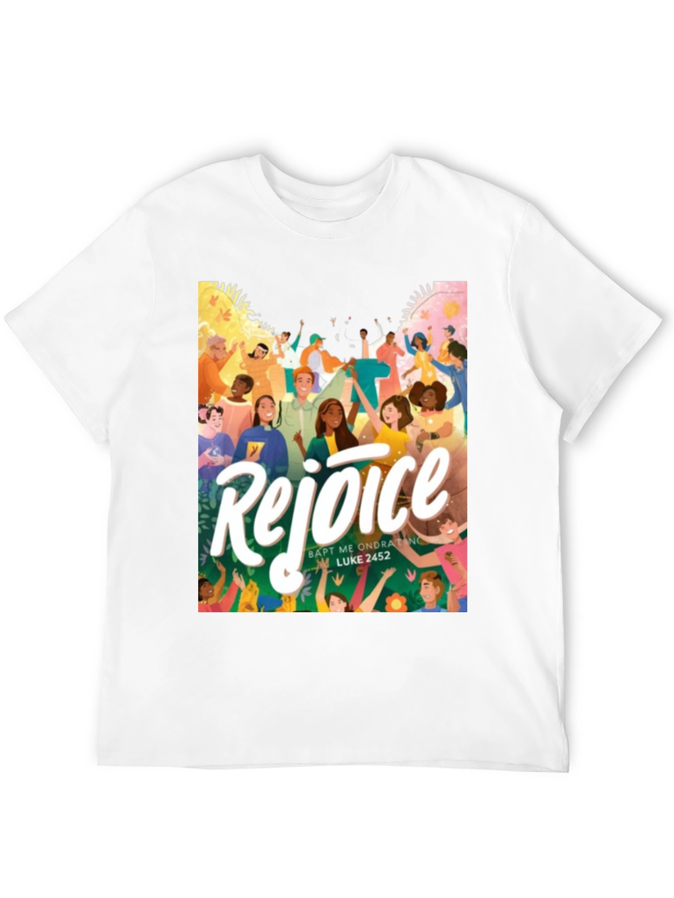 Rejoice Graphic Print T-Shirt - 12