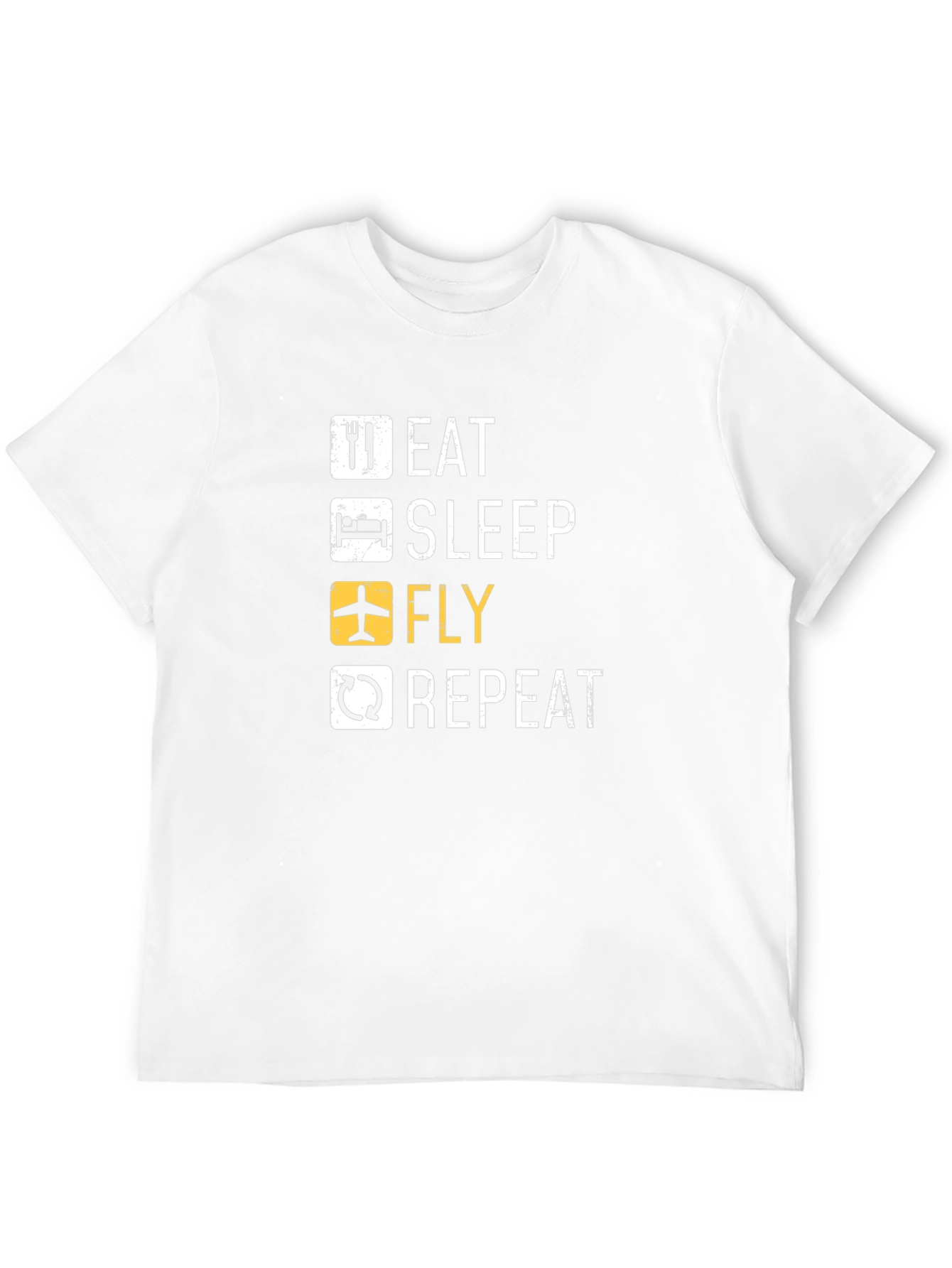 Eat Sleep Fly Repeat Pilot T-Shirt - 12