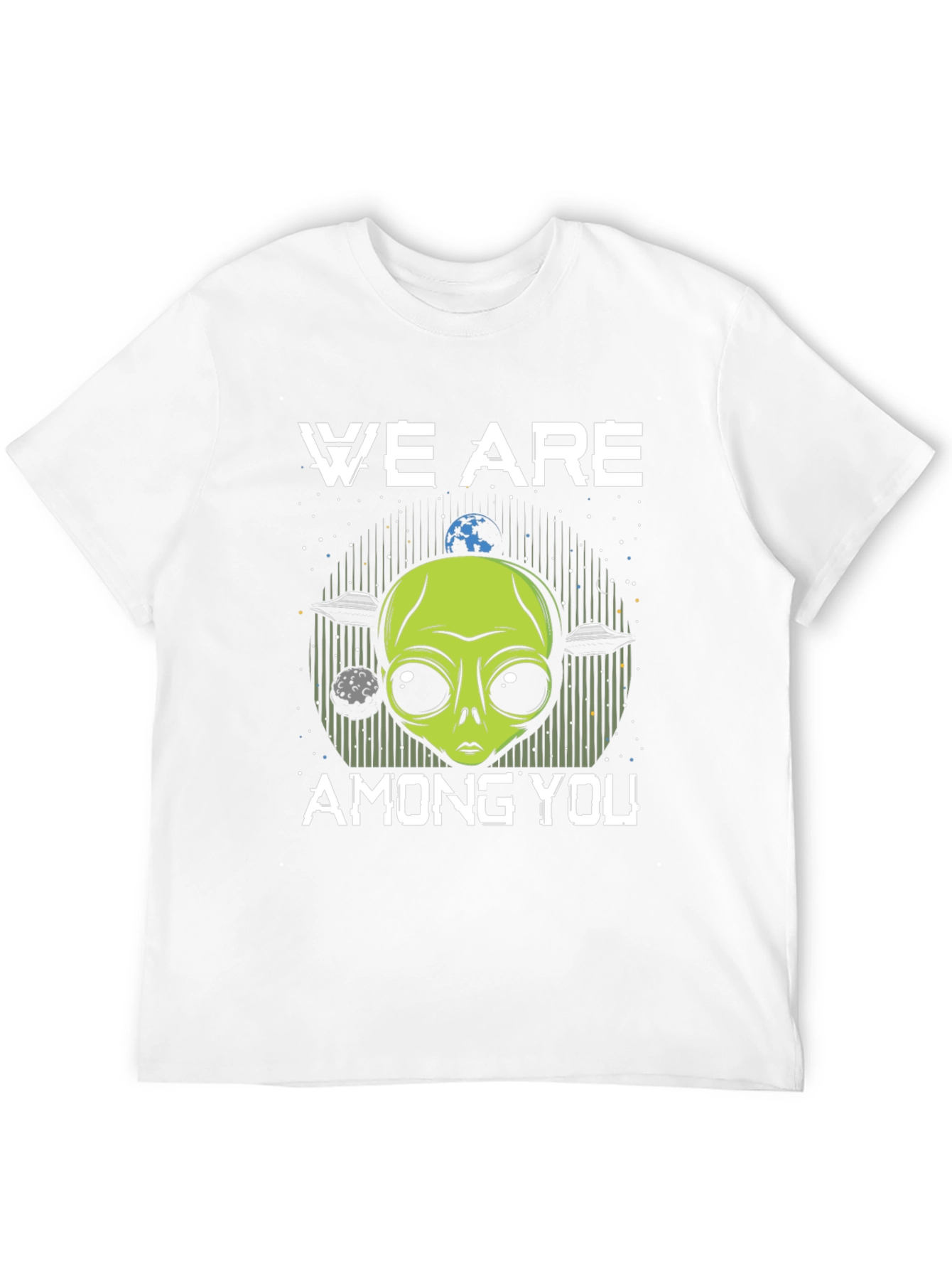 Black We Are Among You Alien Graphic T-Shirt view 12