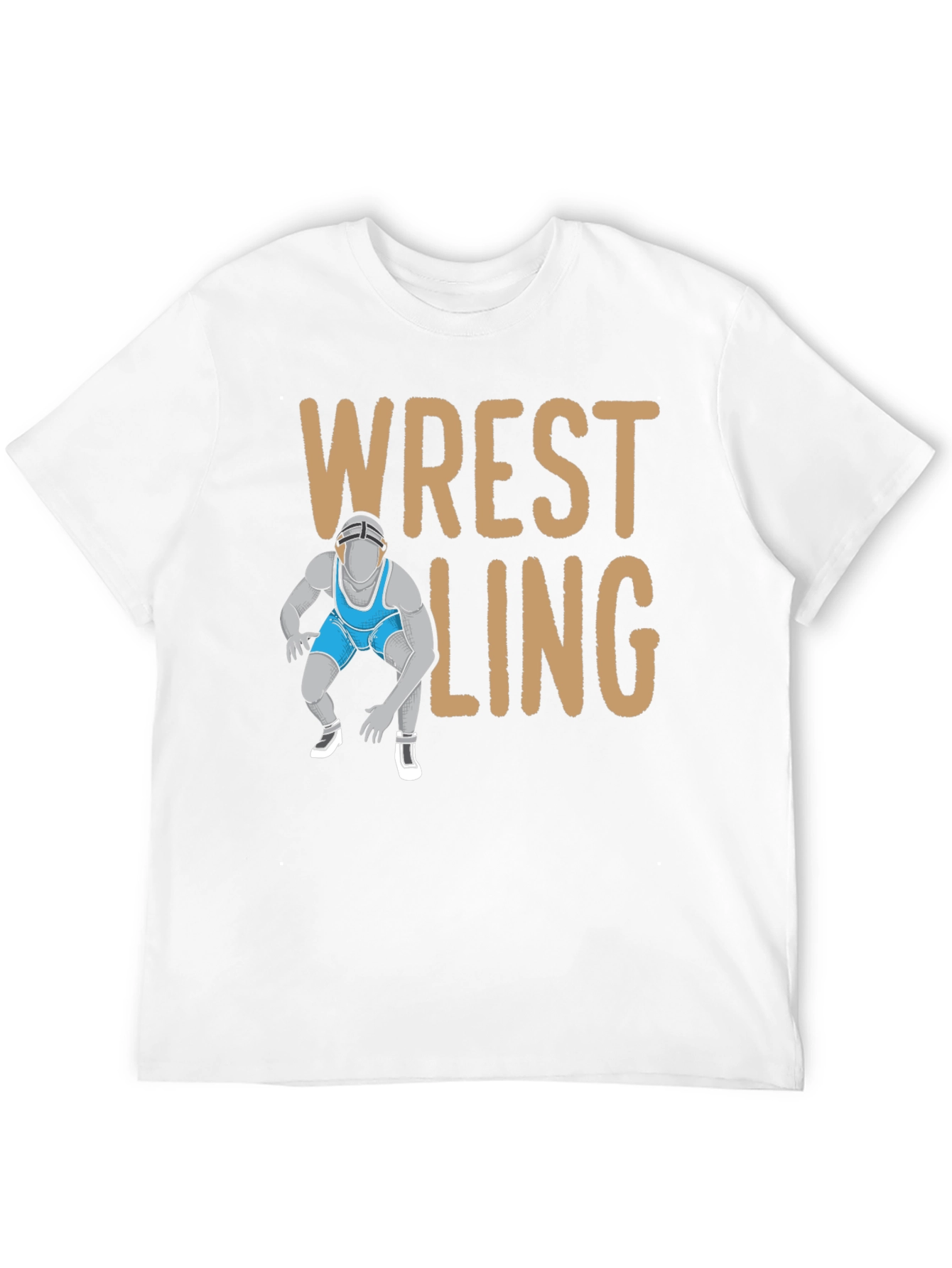 Black Wrestling Graphic T-Shirt view 12