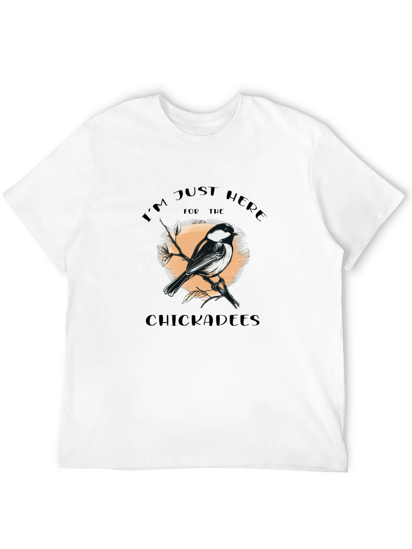 Black Chickadees Graphic T-Shirt - Bird Lover Tee view 12