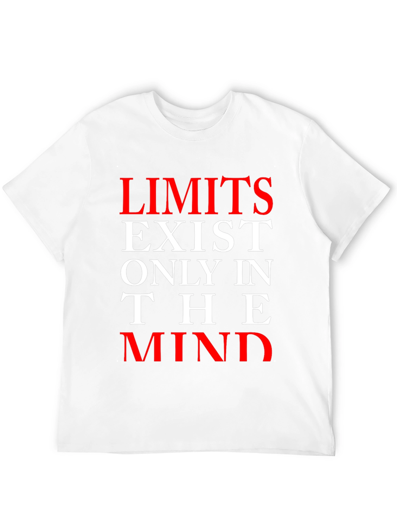 Black Limits Exist Only In The Mind Graphic T-Shirt view 12