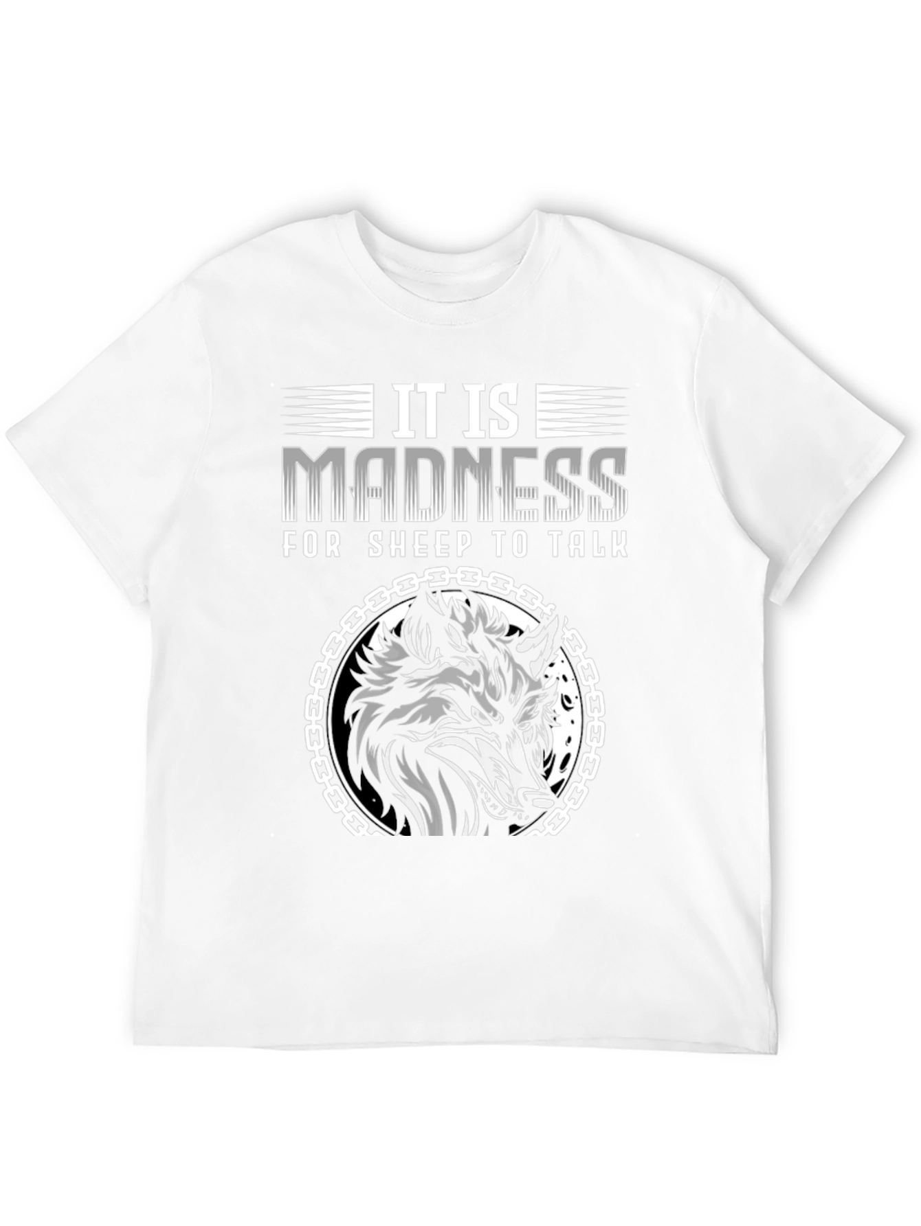 Black Wolf Madness Graphic Tee -  Unique Design view 12