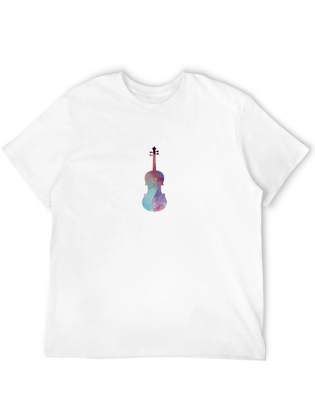 Black Watercolor Violin Graphic Tee - Classic Black view 12