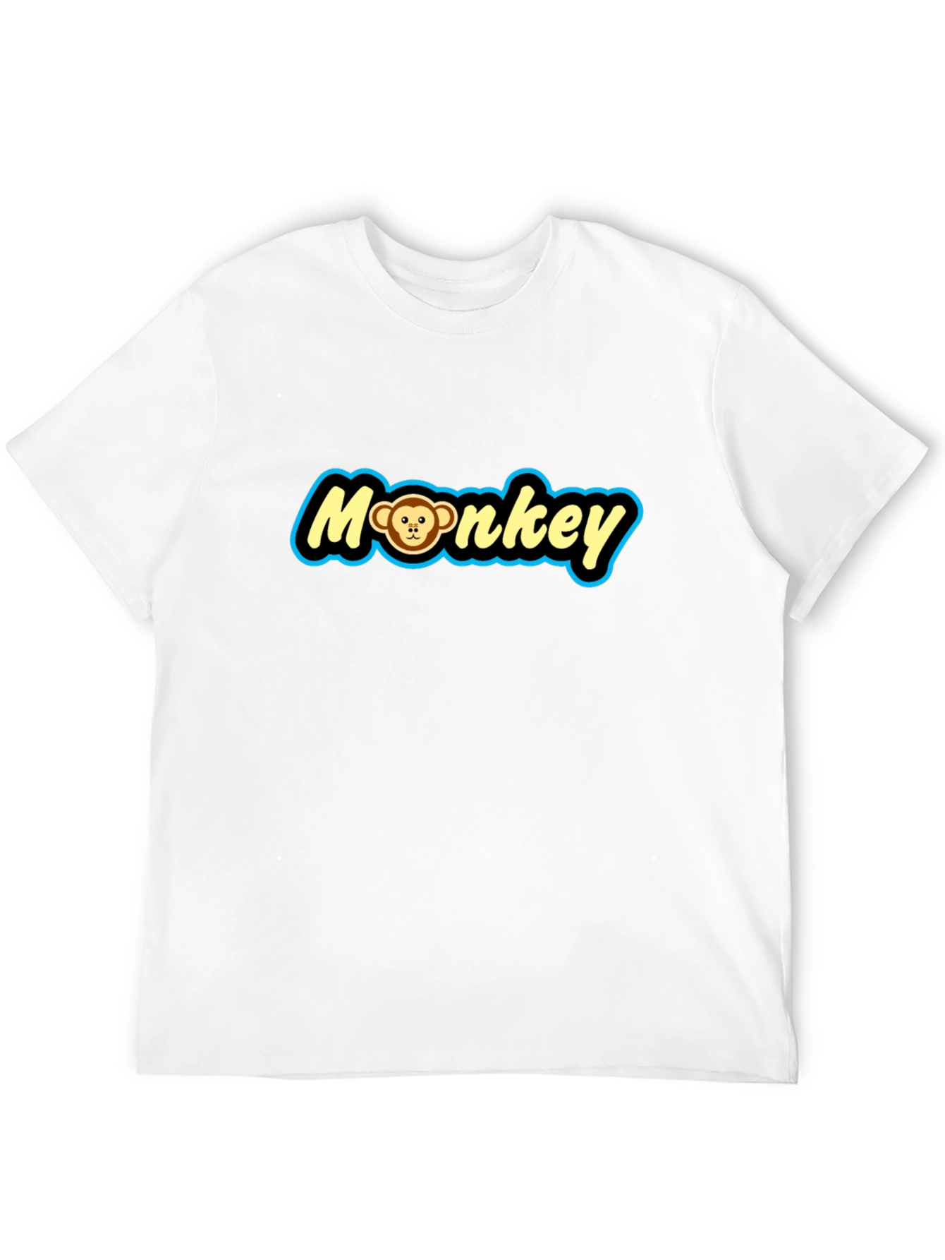 Black Monkey Graphic Tee - Novelty Print Crew Neck T-Shirt view 12
