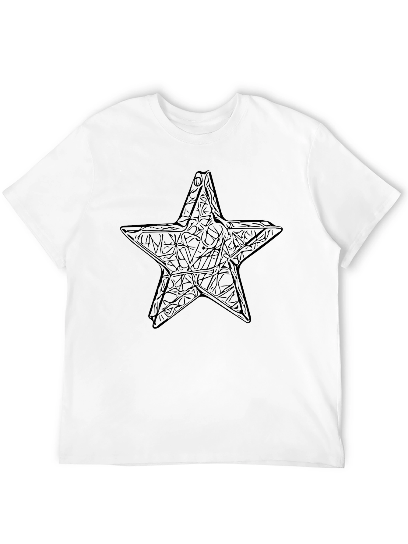 Black Black Star Graphic Tee - Edgy Style view 12