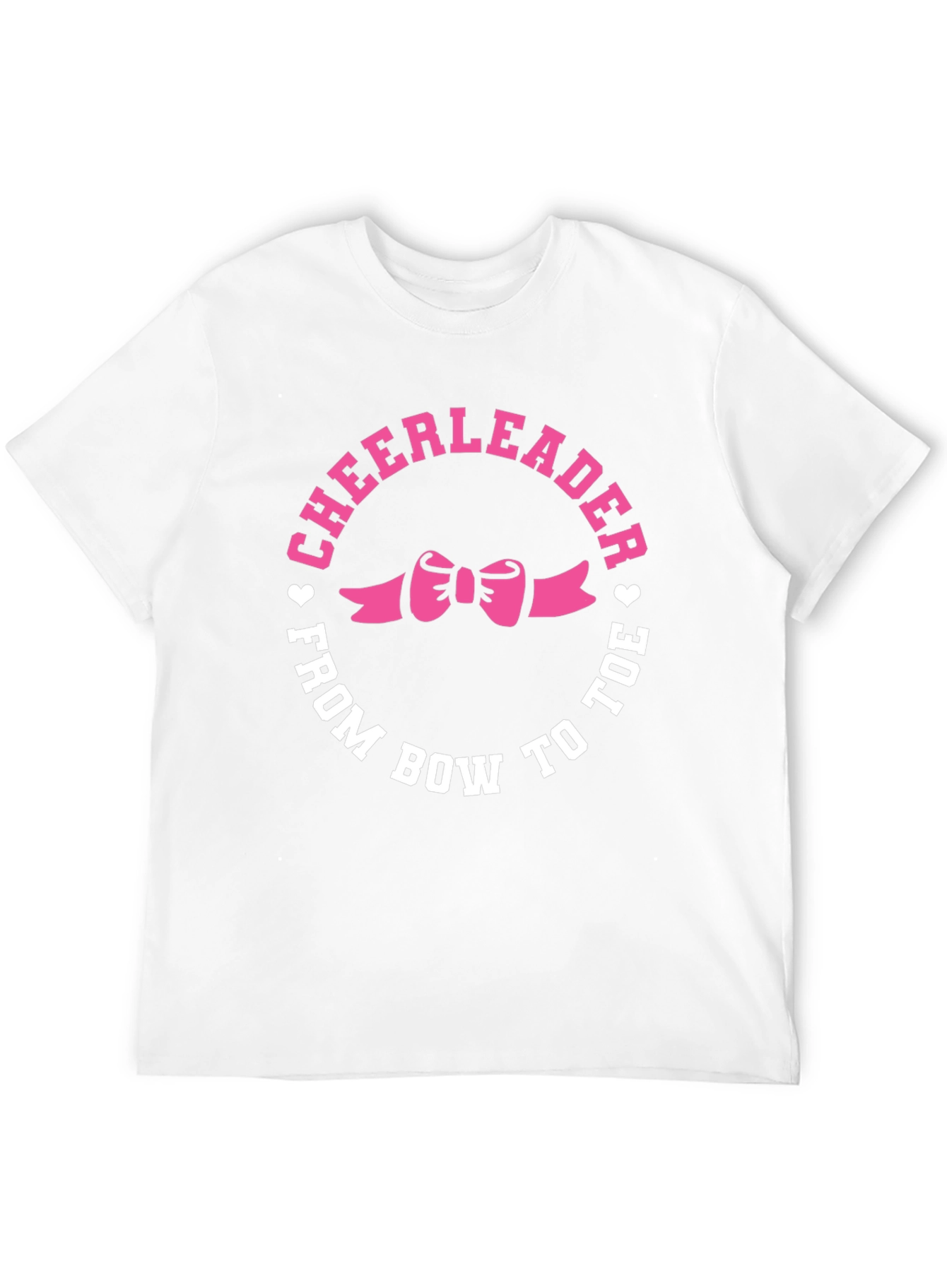 Black Cheerleader Bow to Toe Black T-Shirt view 12