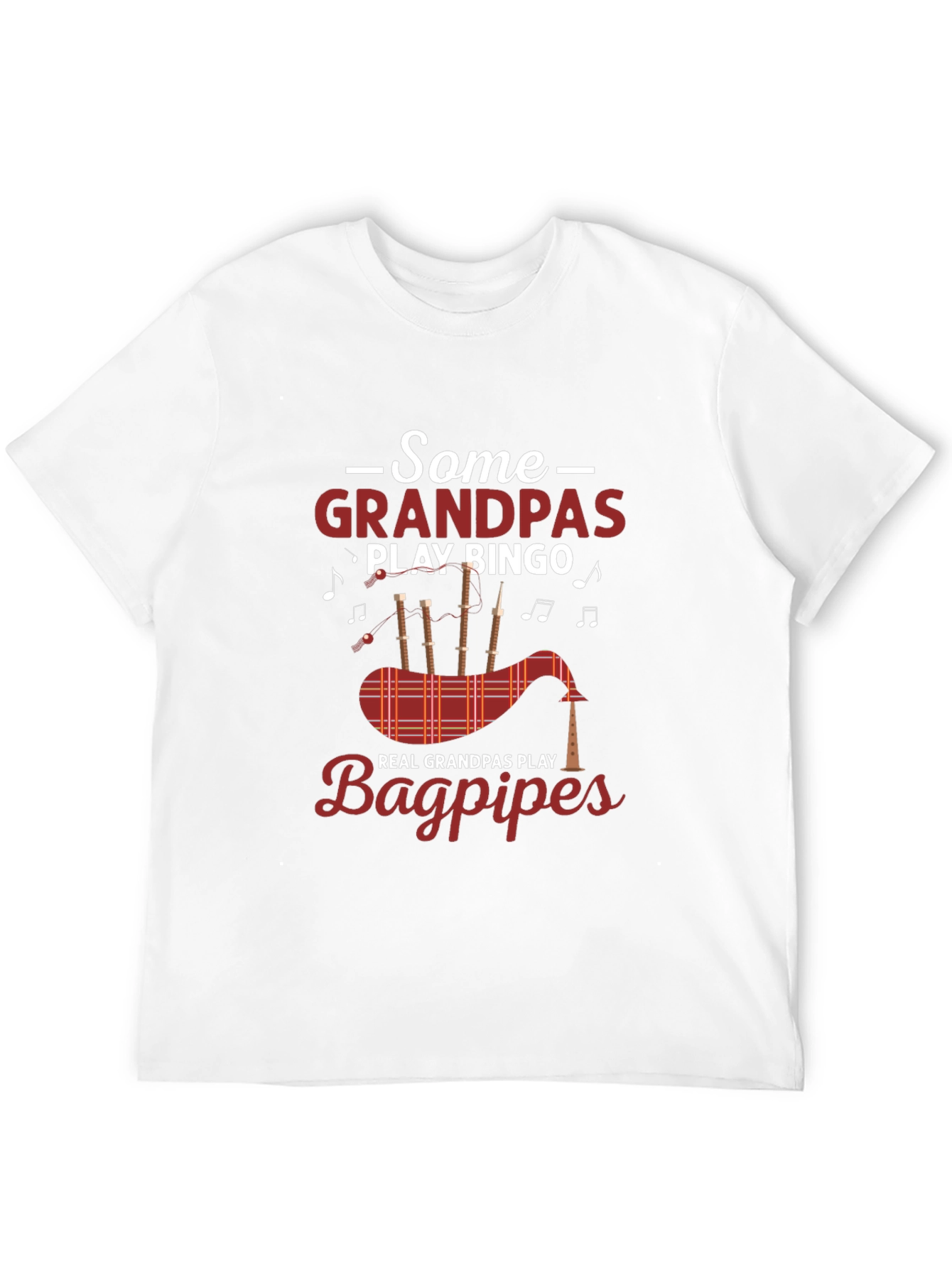 Black Grandpa Bingo Bagpipes Graphic Tee view 12