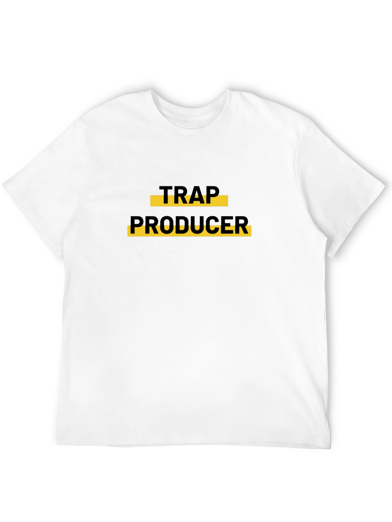 Black Trap Producer Graphic Tee - Black Cotton T-Shirt view 12