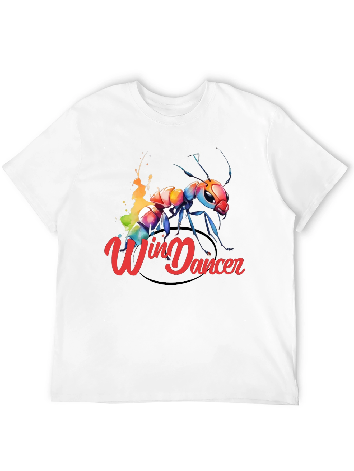 Black Win Dancer Ant Graphic Tee - Unique Design view 12