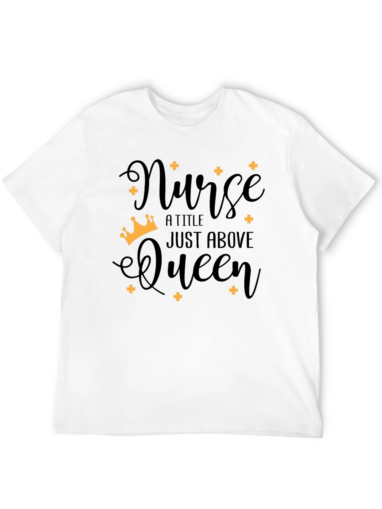 Black Nurse Queen Black T-Shirt view 12