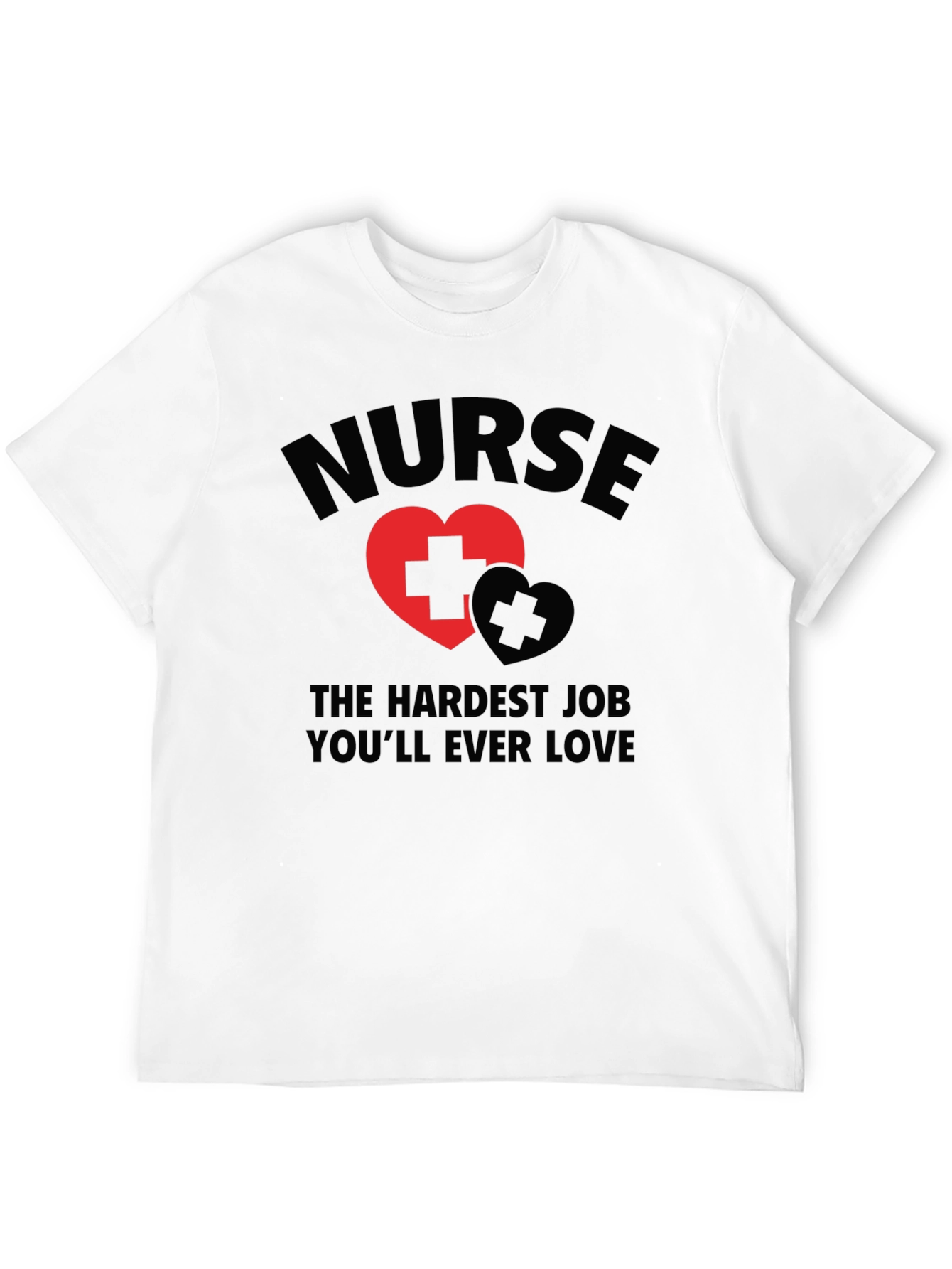 Black Nurse Hardest Job Love T-Shirt view 12