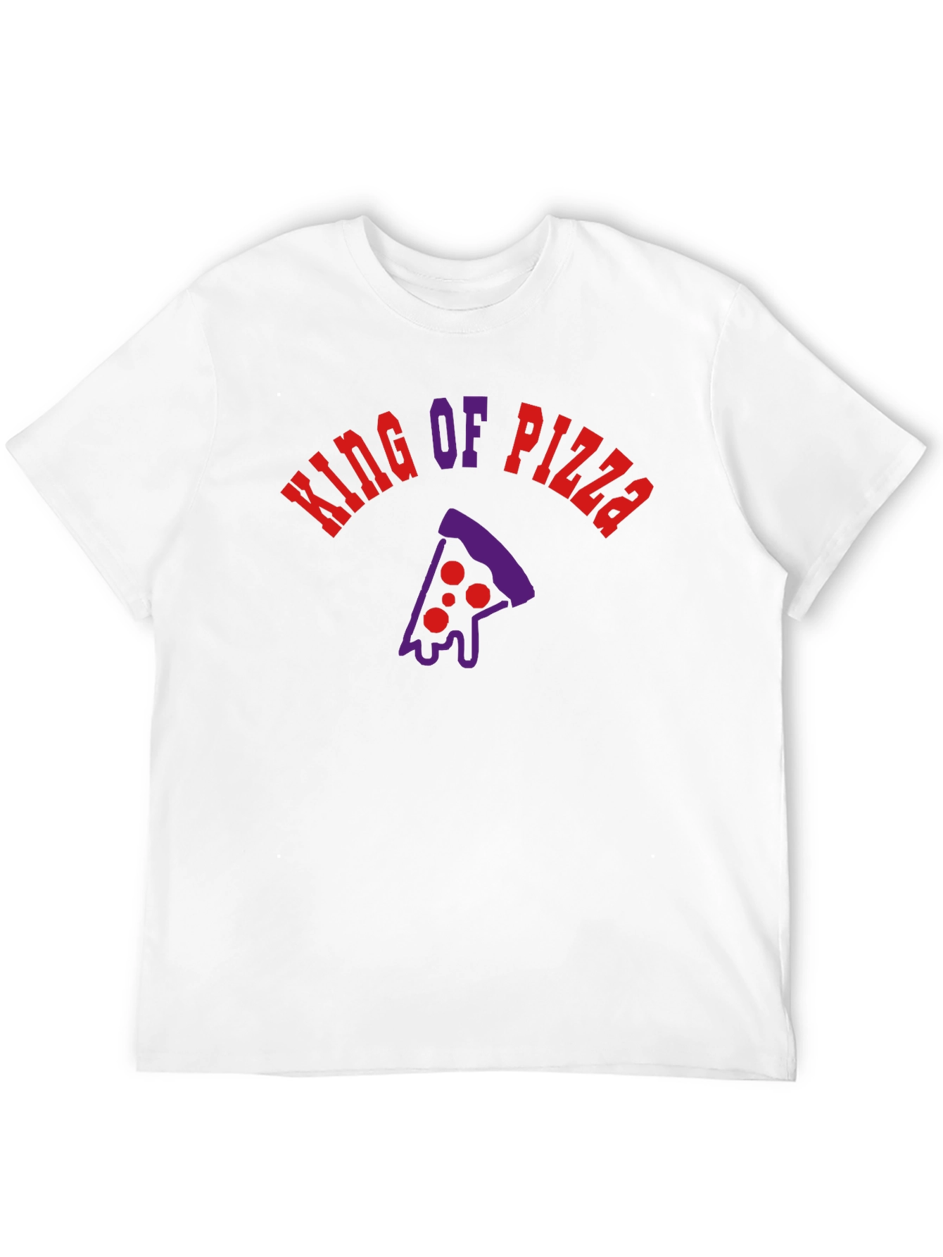 Black King of Pizza Black Graphic Tee - Foodie Fashion view 12