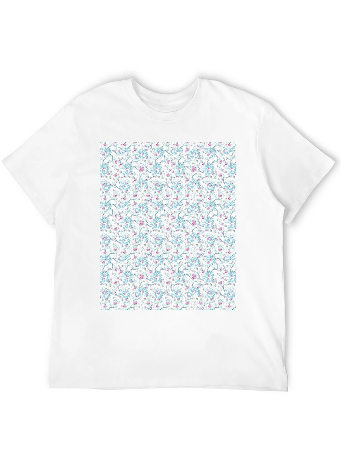 Black Floral Print Tee - Stylish Everyday Wear view 12