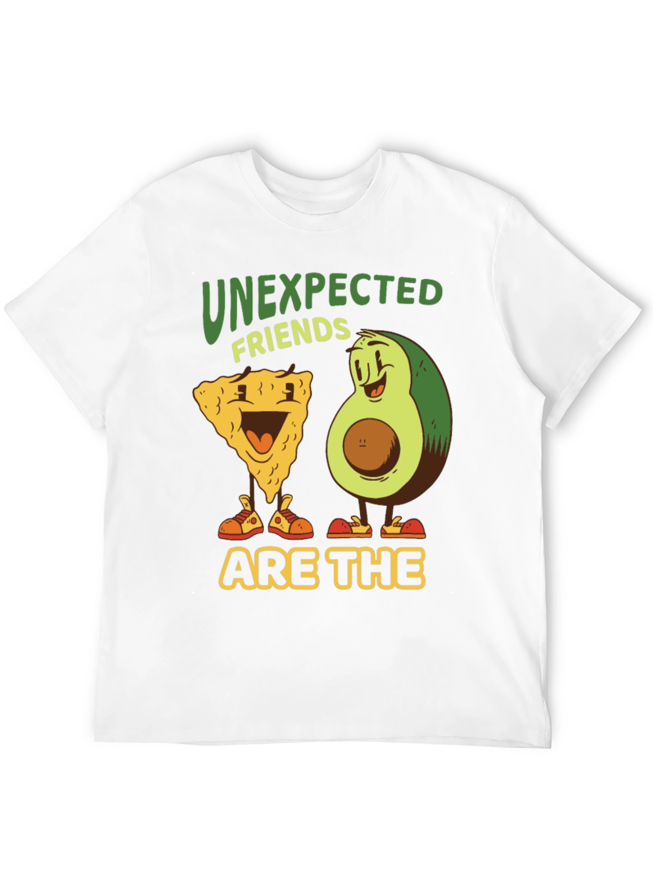 Black Unexpected Friends Graphic Tee - Avocado & Chip view 12