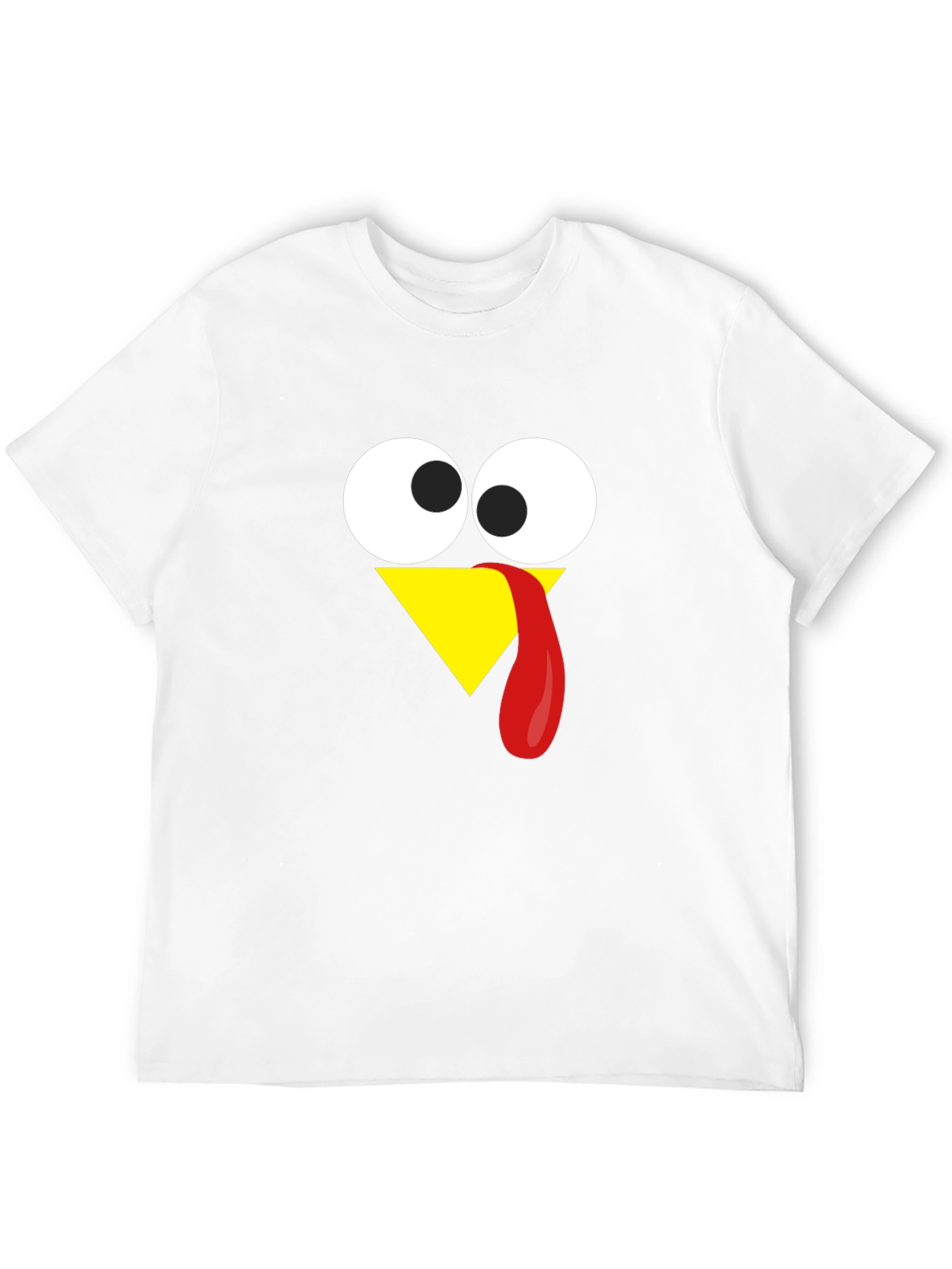 Black Funny Turkey Face Thanksgiving T-Shirt view 12