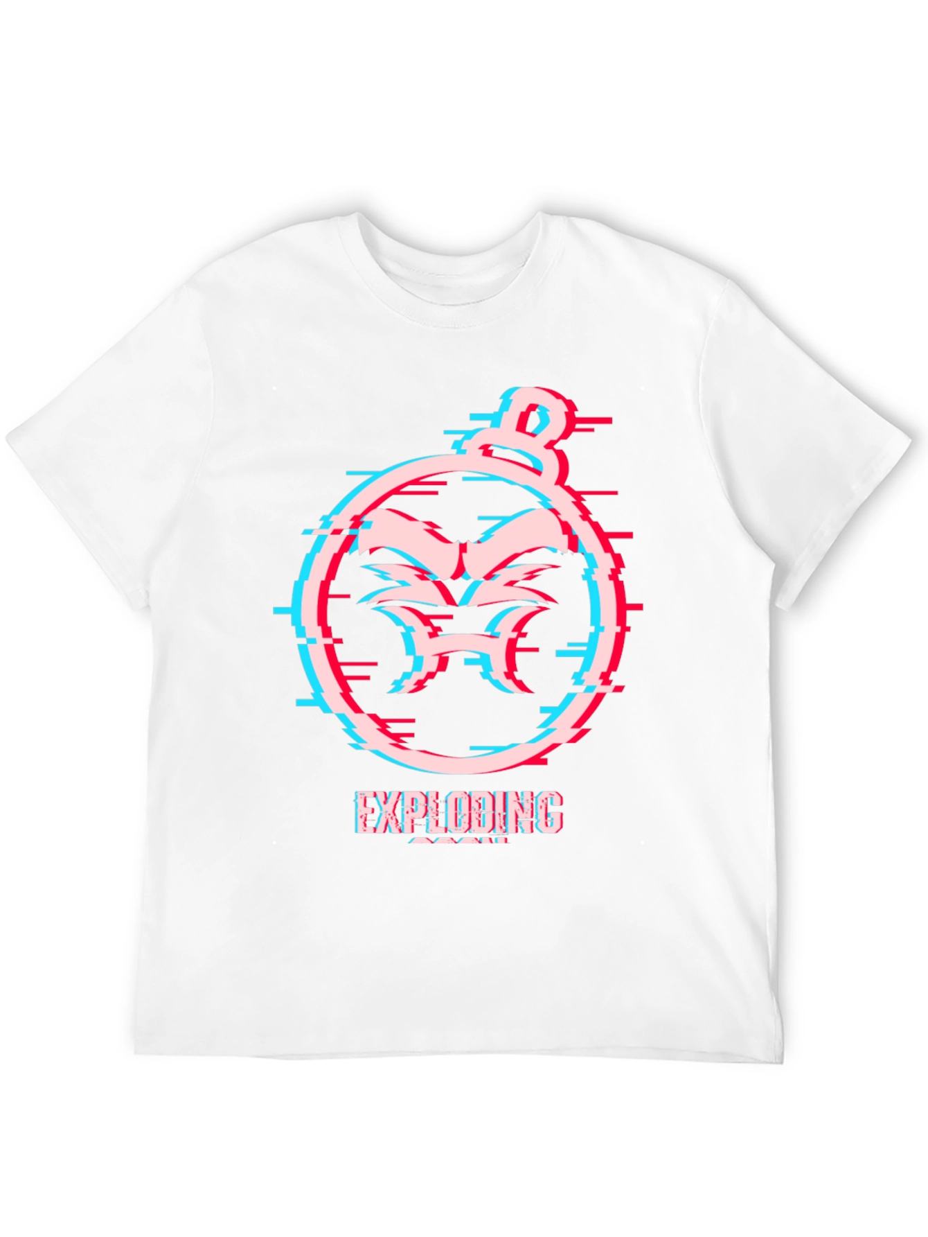 Black Exploding Soon Graphic Tee - Glitch Style view 12