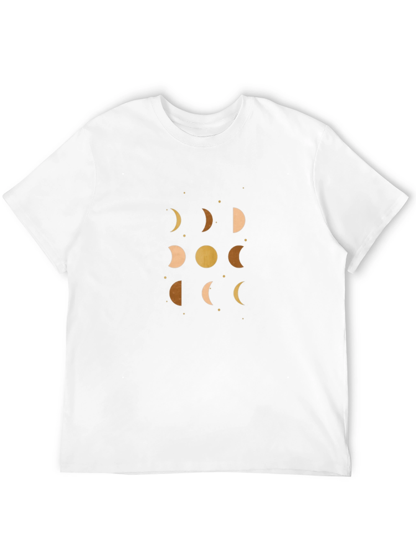 Black Celestial Moon Phases Graphic Tee - Black view 12