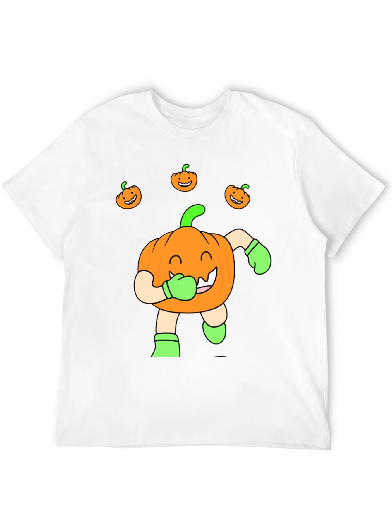 Black Halloween Pumpkin T-Shirt view 12