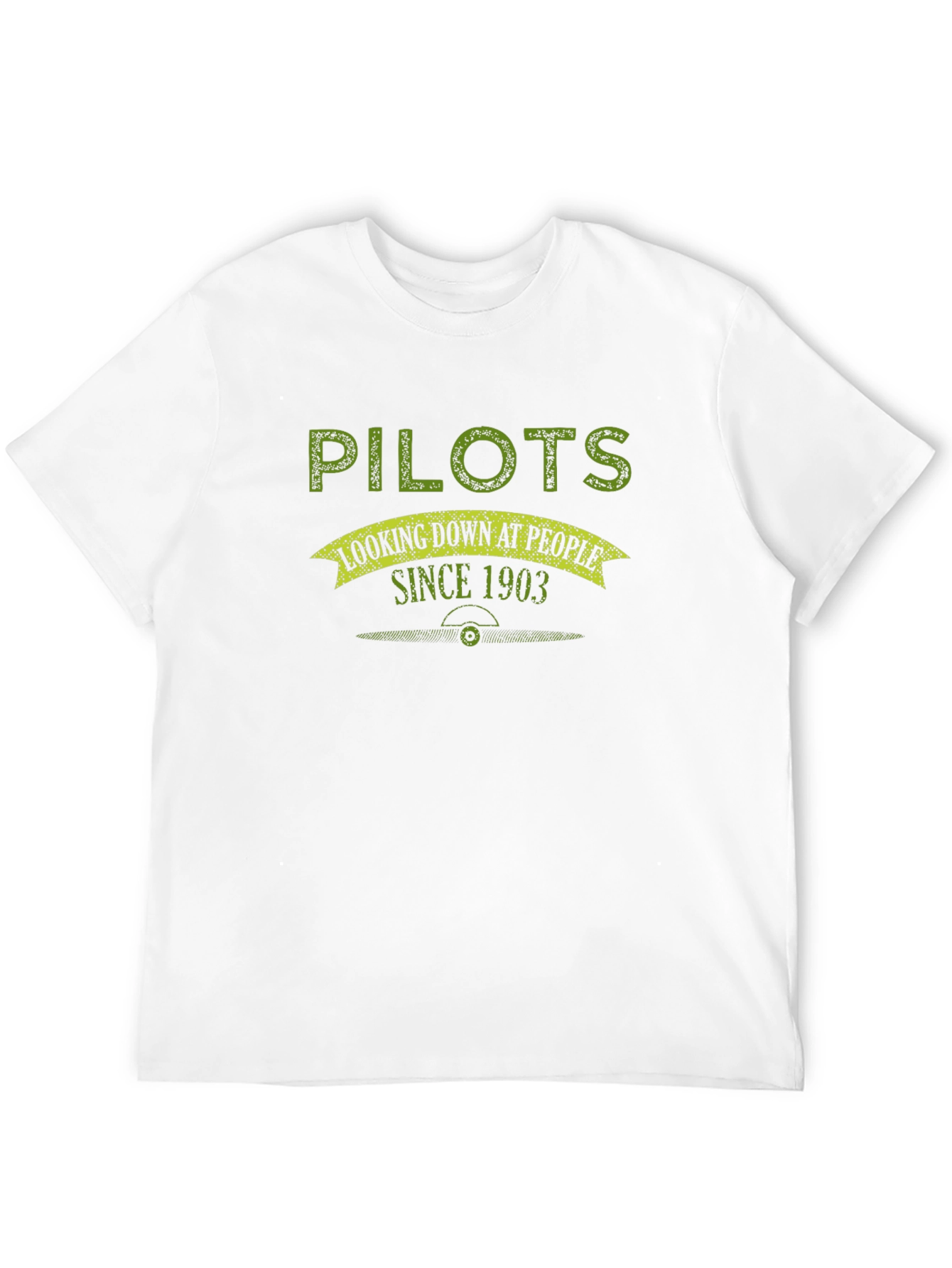 Black Pilots Looking Down Since 1903 Black Graphic Tee view 12