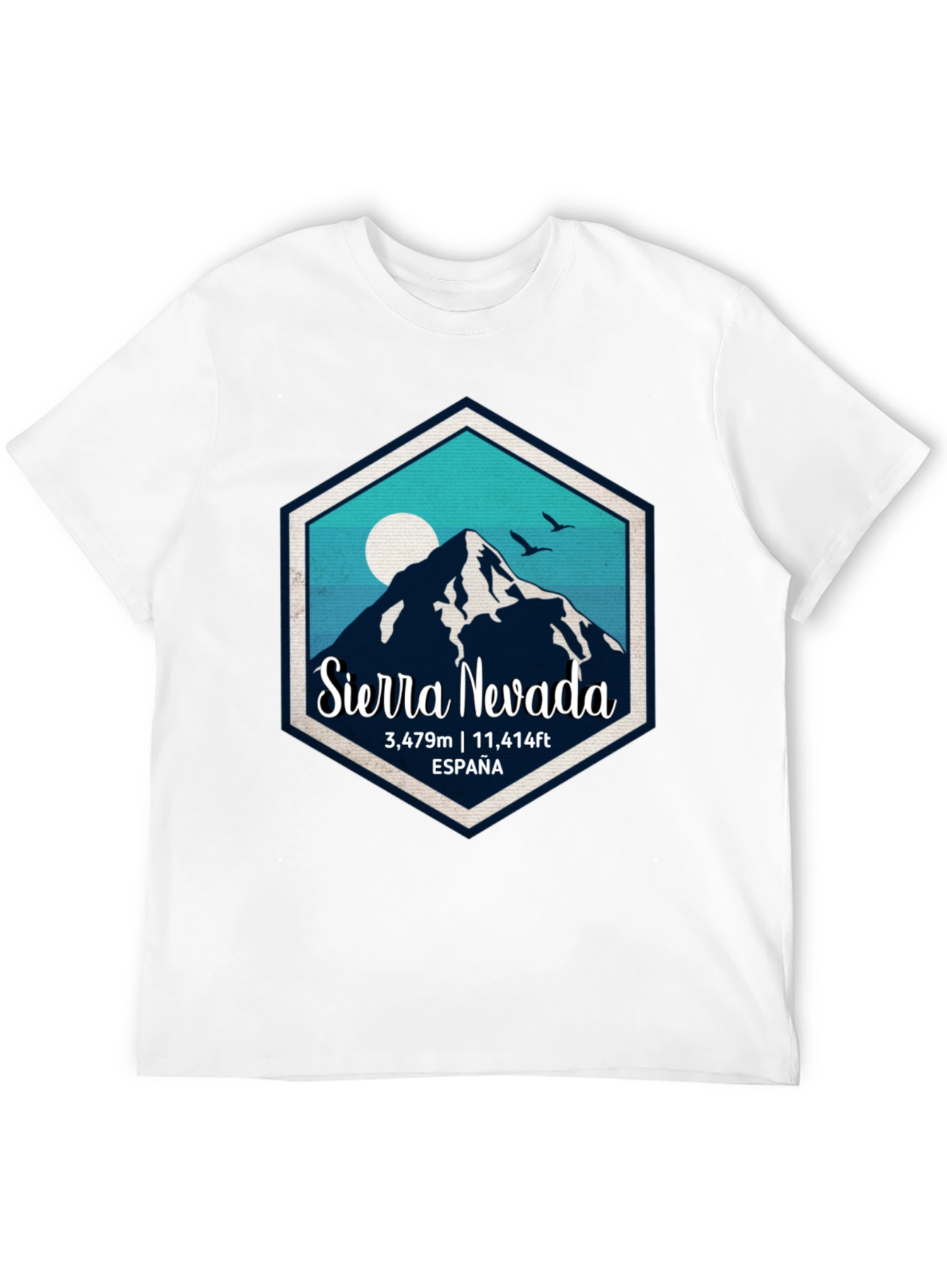 Black Sierra Nevada Spain T-Shirt view 12