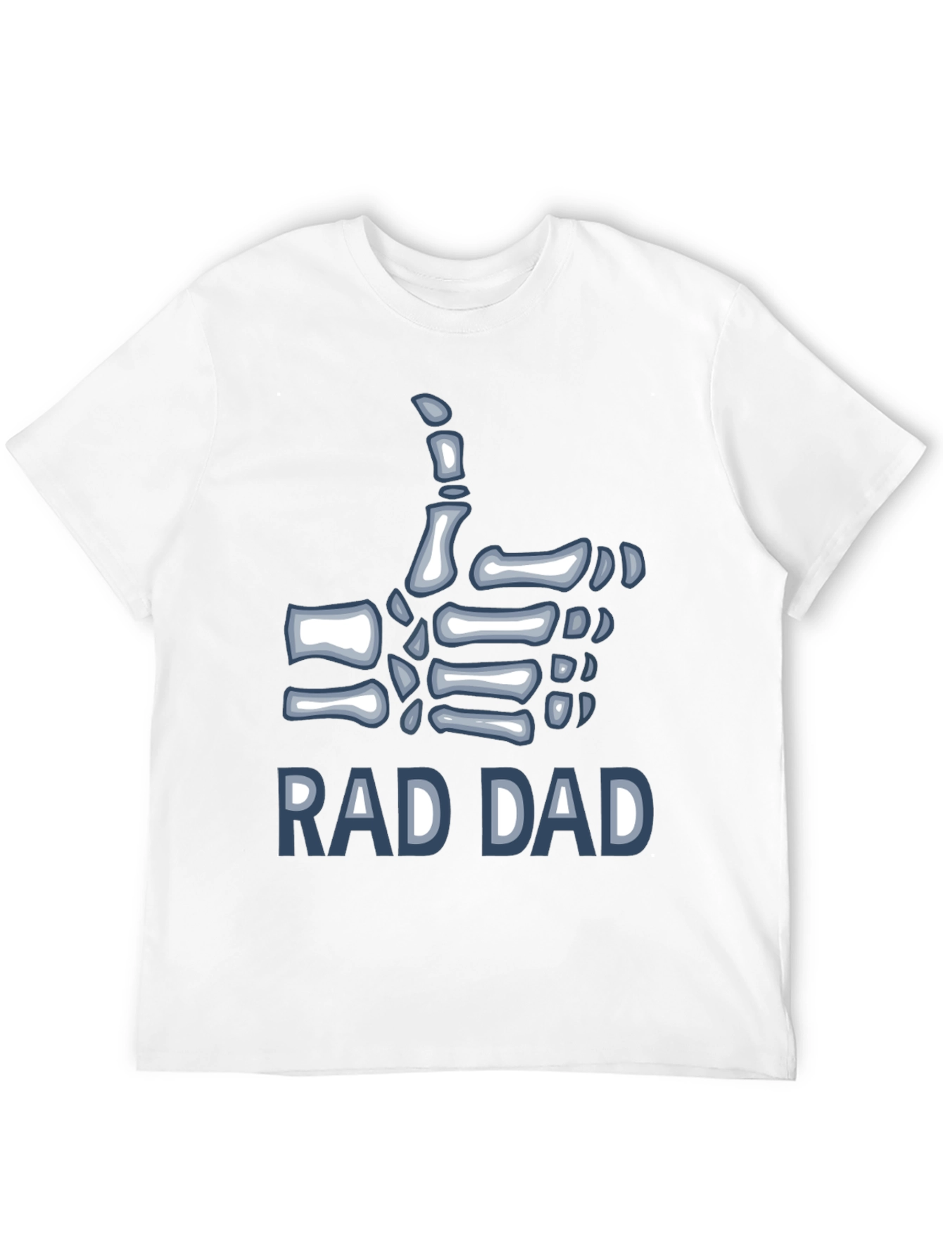 Black Rad Dad Skeleton Hand T-Shirt view 12