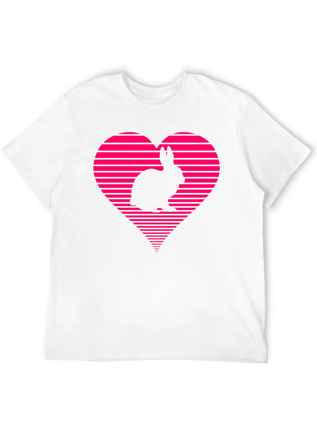 Black Rabbit Heart Graphic Tee - Black view 12