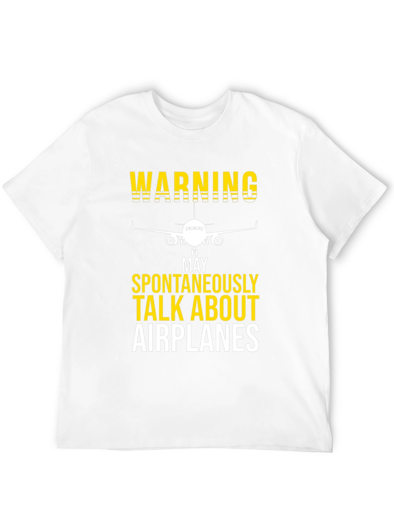 Black Warning: May Spontaneously Talk About Airplanes T-Shirt view 12