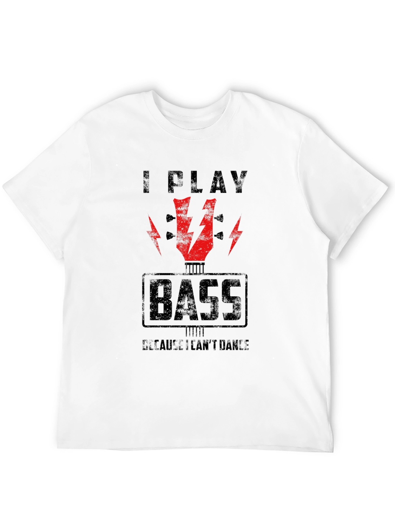 Black I Play Bass T-Shirt - Funny Musician Tee view 12