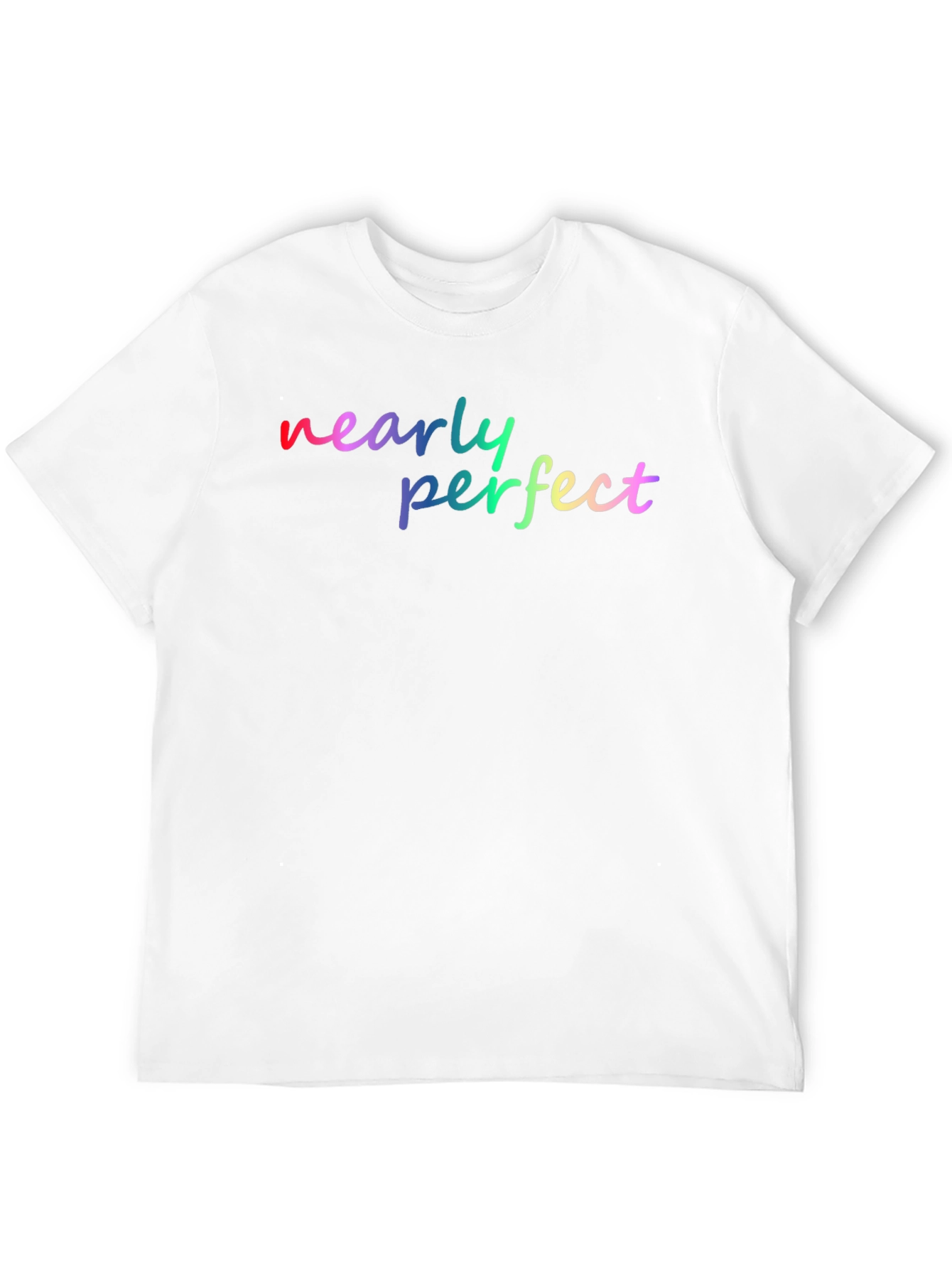 Black Nearly Perfect Rainbow Graphic Tee - Soft Black Shirt view 12