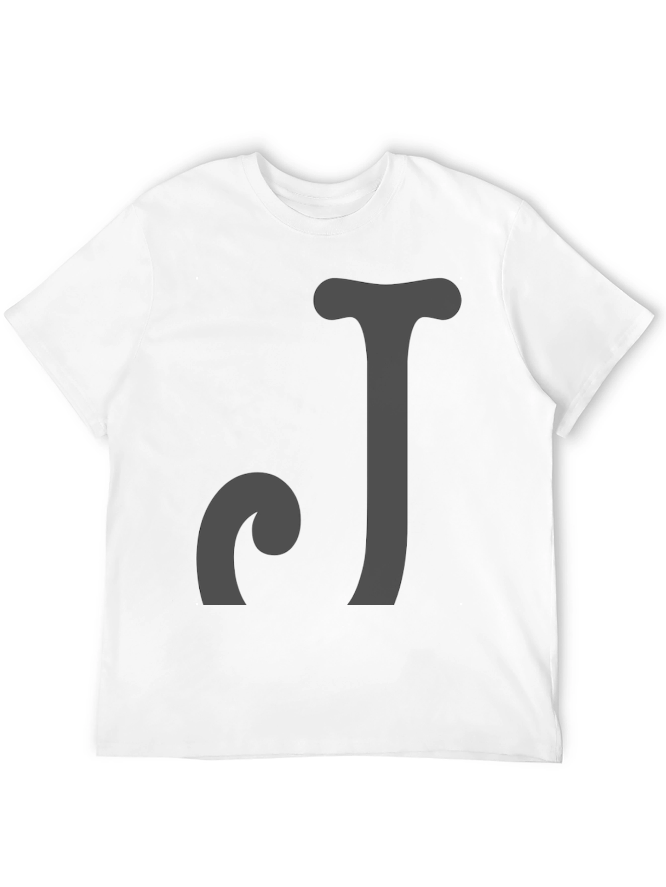 Black Initial 'CJ' Black T-Shirt view 12