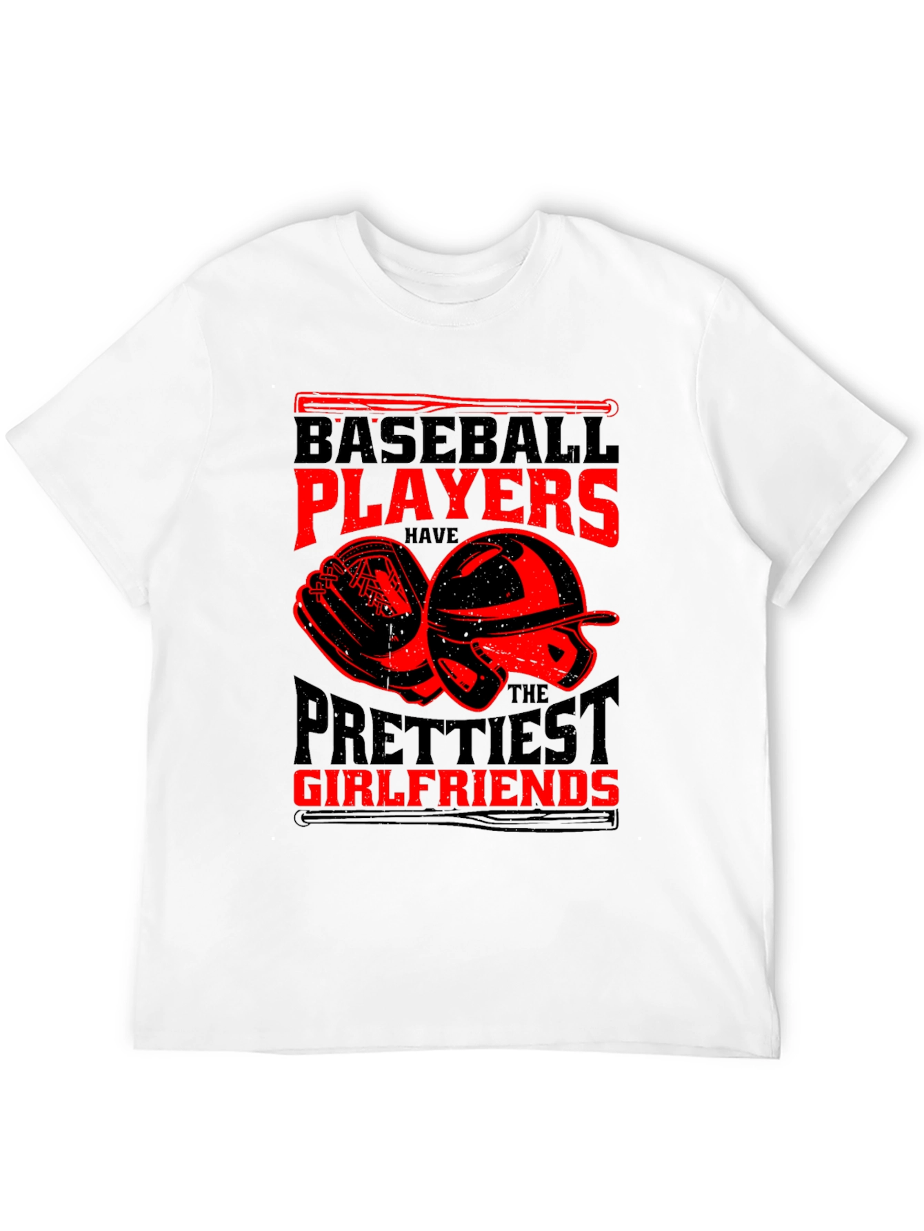 Black Baseball Player T-Shirt -  Prettiest Girlfriends view 12