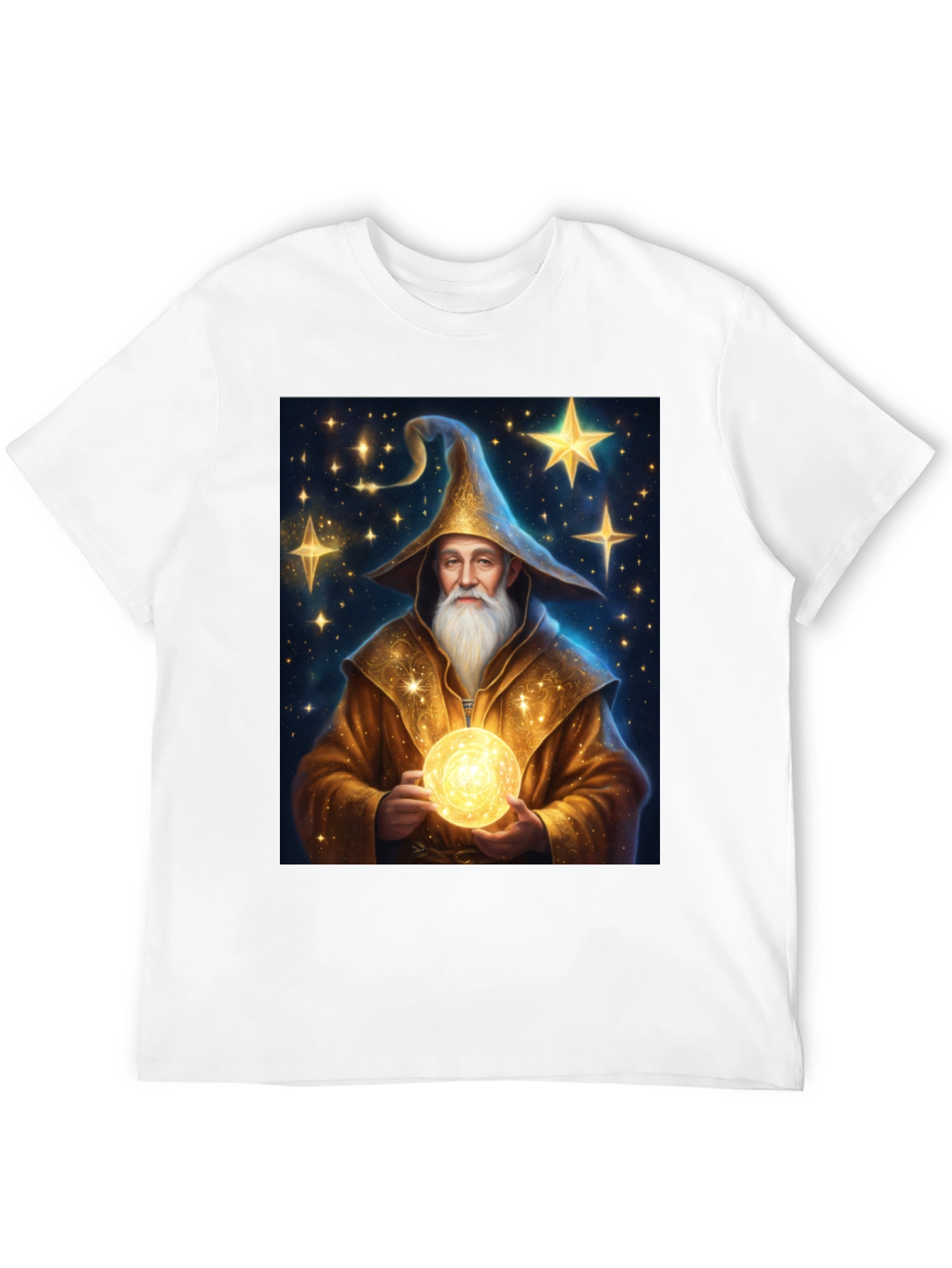 Black Wizard Graphic Tee - Black Cotton Blend view 12