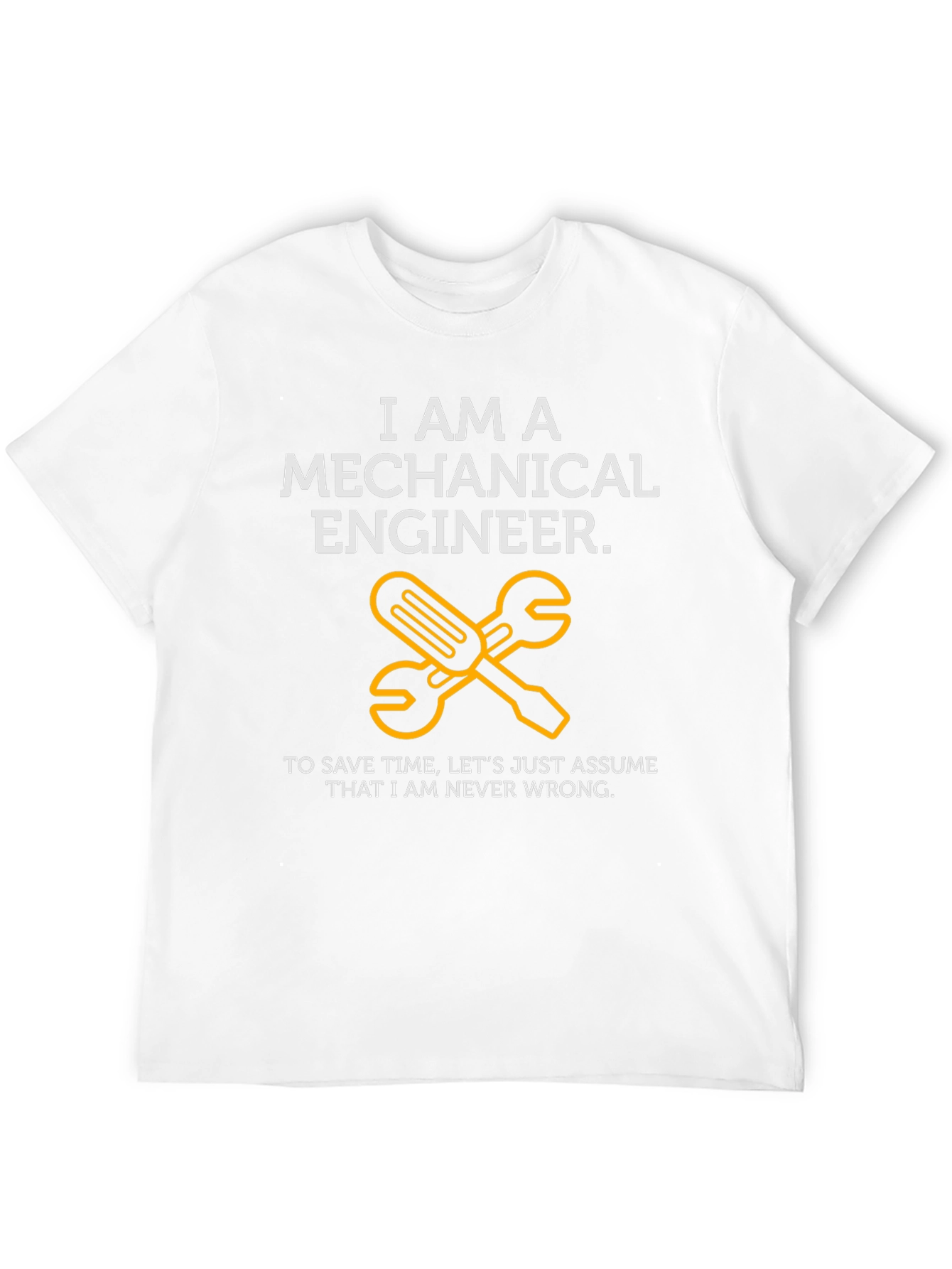 Black Mechanical Engineer T-Shirt - Never Wrong! view 12