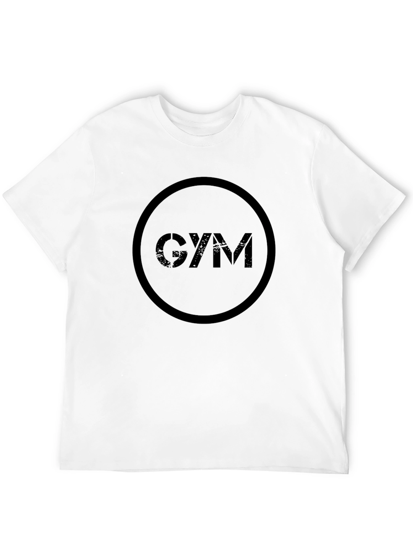 Black Men's Black GYM Graphic Print T-Shirt view 12