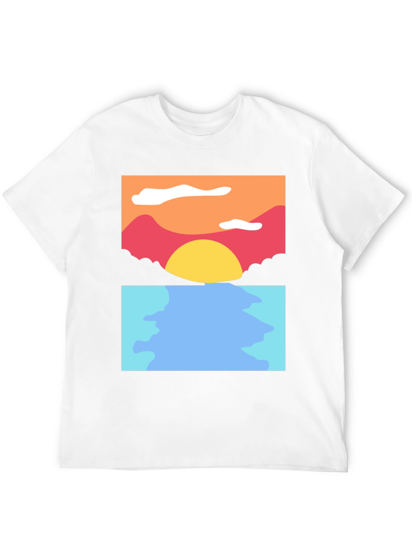Black Sunset Seascape Graphic Tee - Soft Cotton Blend view 12