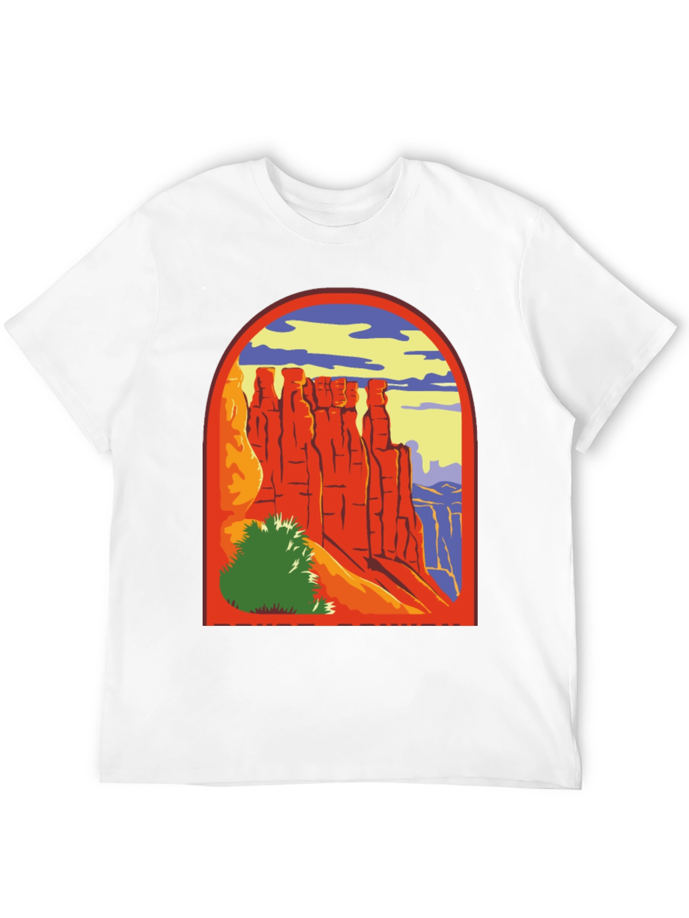 Black Desert Landscape Graphic T-Shirt view 12