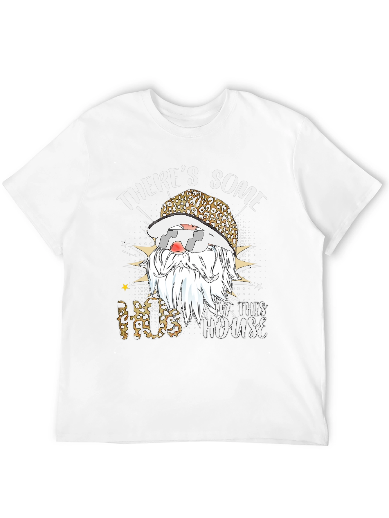 Black There's Some Hos In This House Graphic Tee view 12