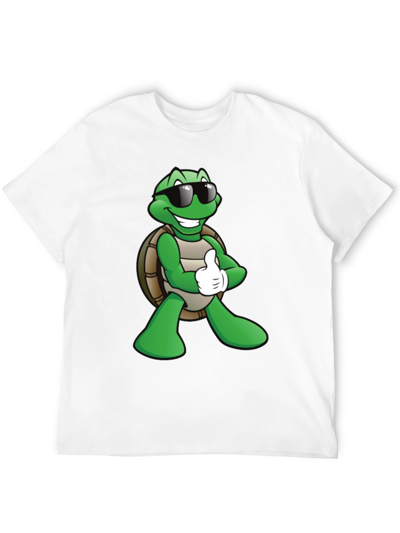 Black Cool Turtle Graphic T-Shirt - Black view 12